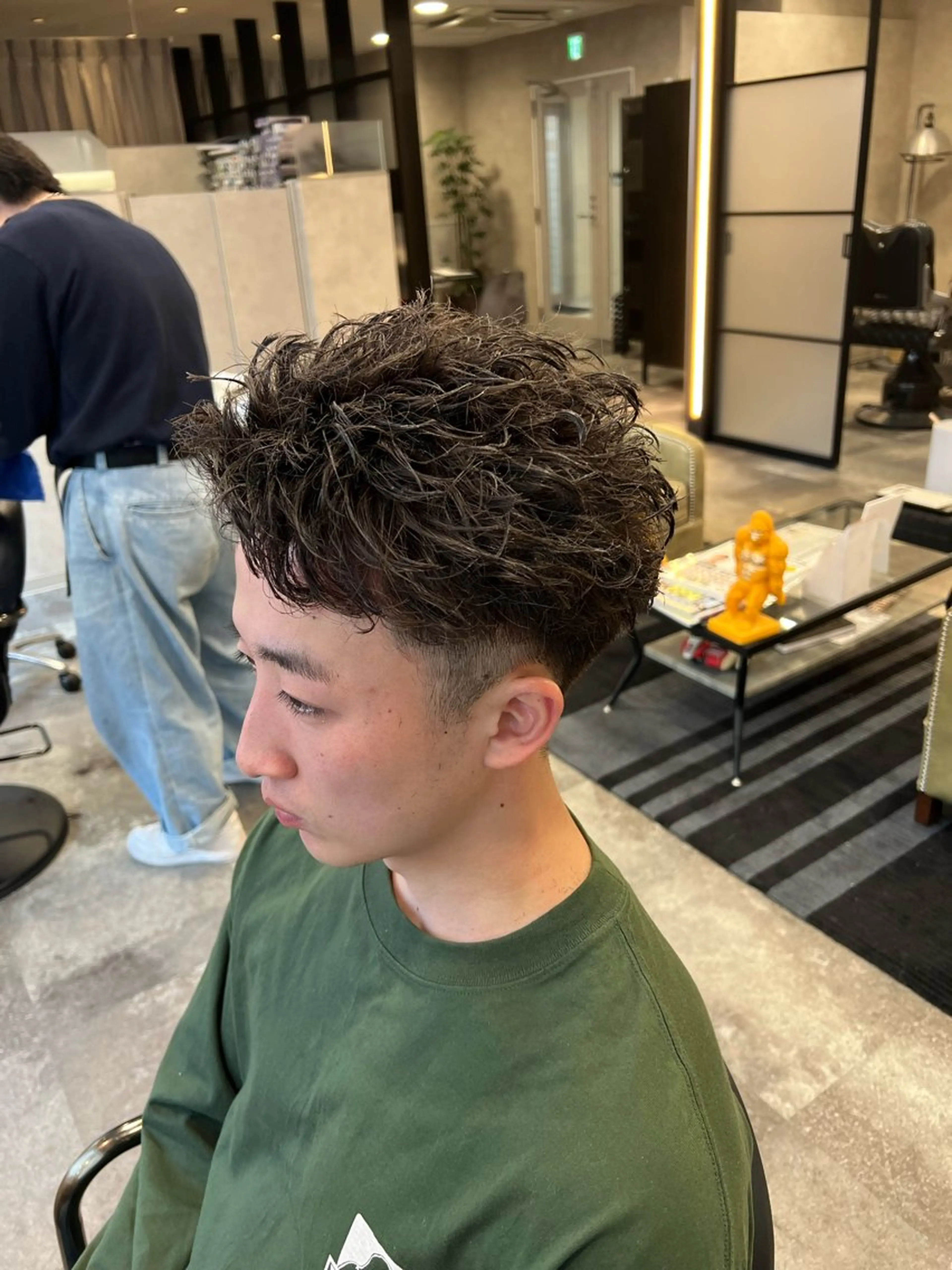 ショート パーマ ヘアアレンジ メンズ カット パーマ メンズ特化/カラー/ パーマ/ケイシンのヘアスタイル