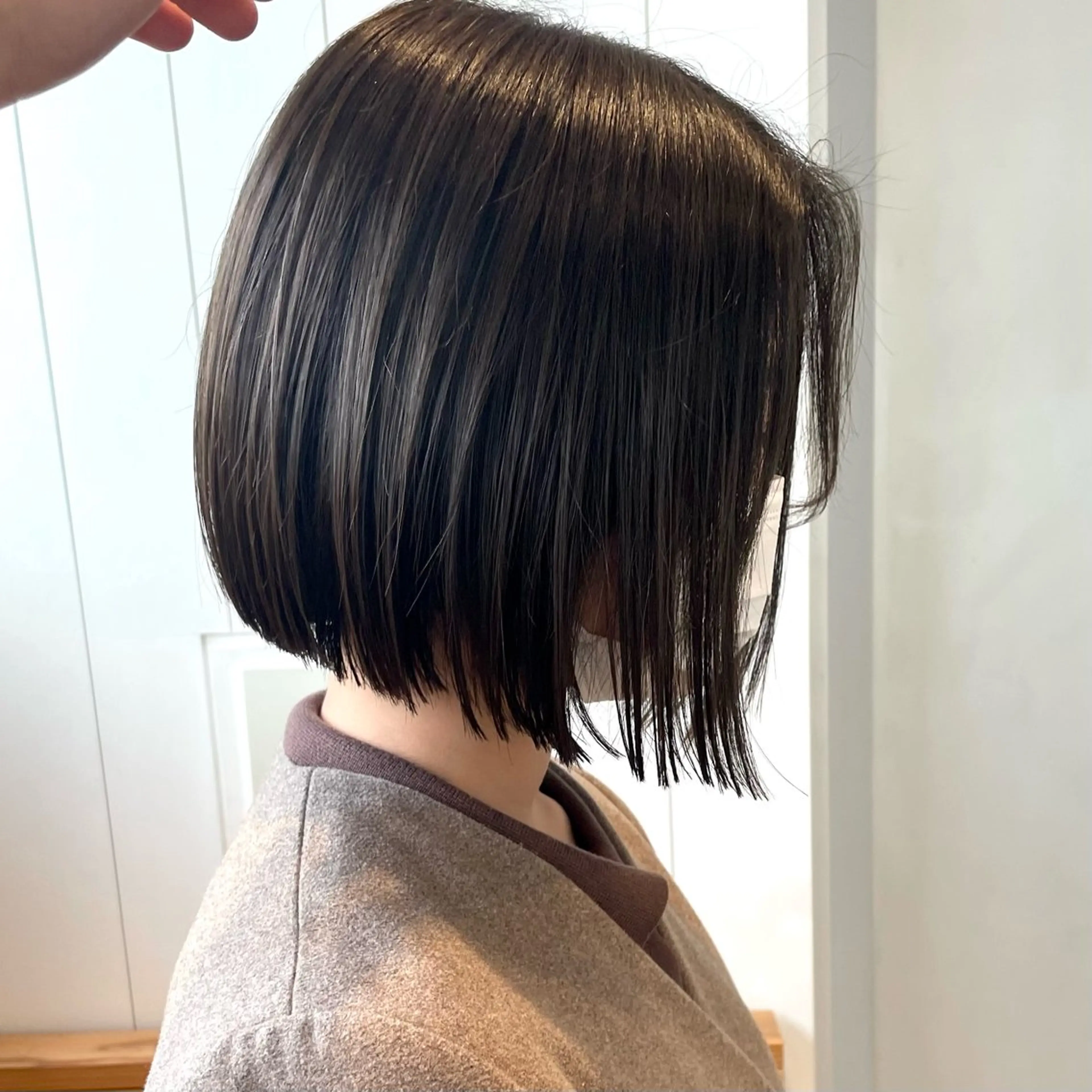 ショート 切りっぱなしボブ ボブ カット トリートメント Kouta/似合わせ /パーマ/カラーのヘアスタイル