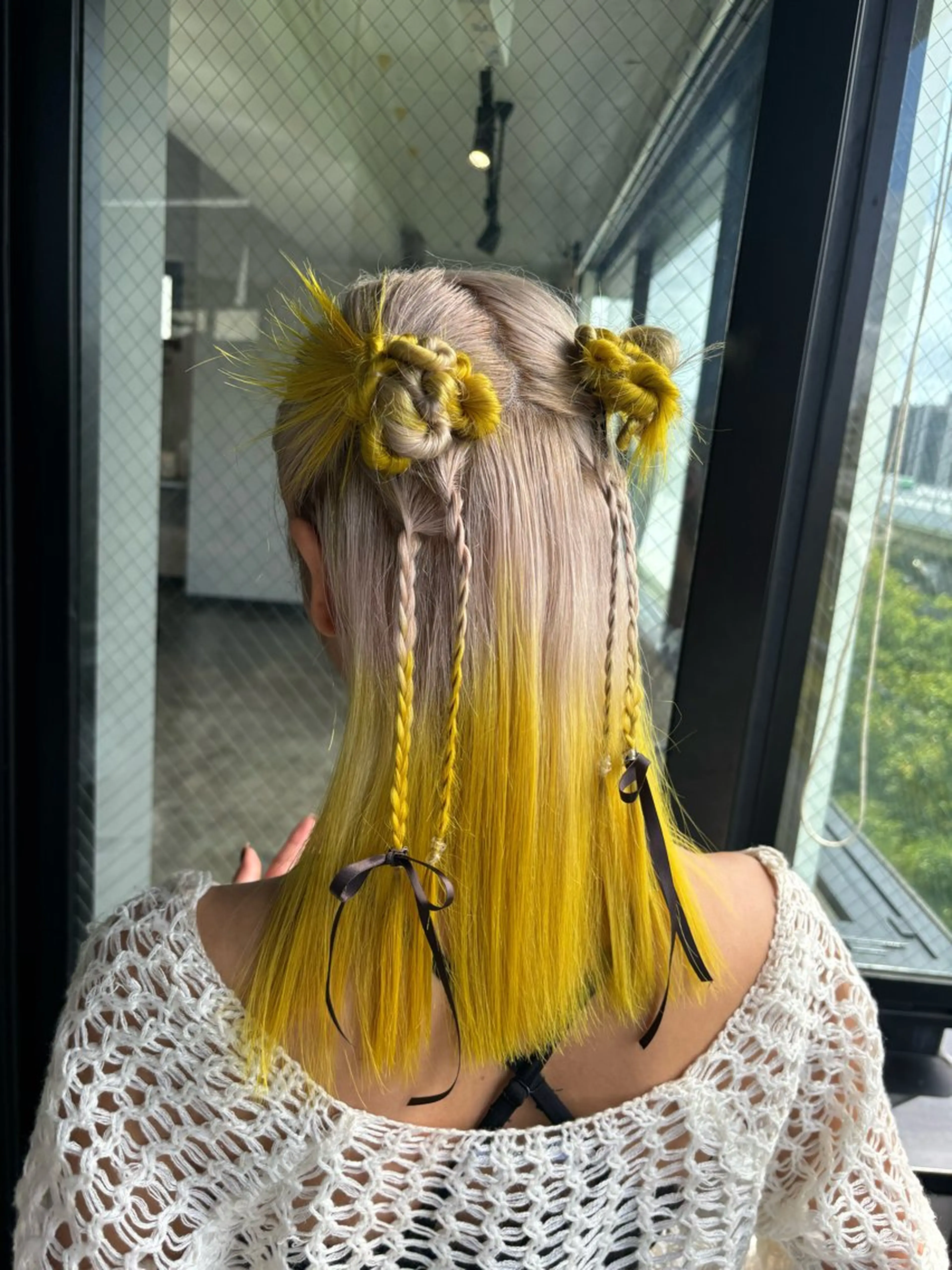 セミロング ヘアアレンジ ヘアセット 💫miyu💫デザ インカラー/アレンジのヘアスタイル