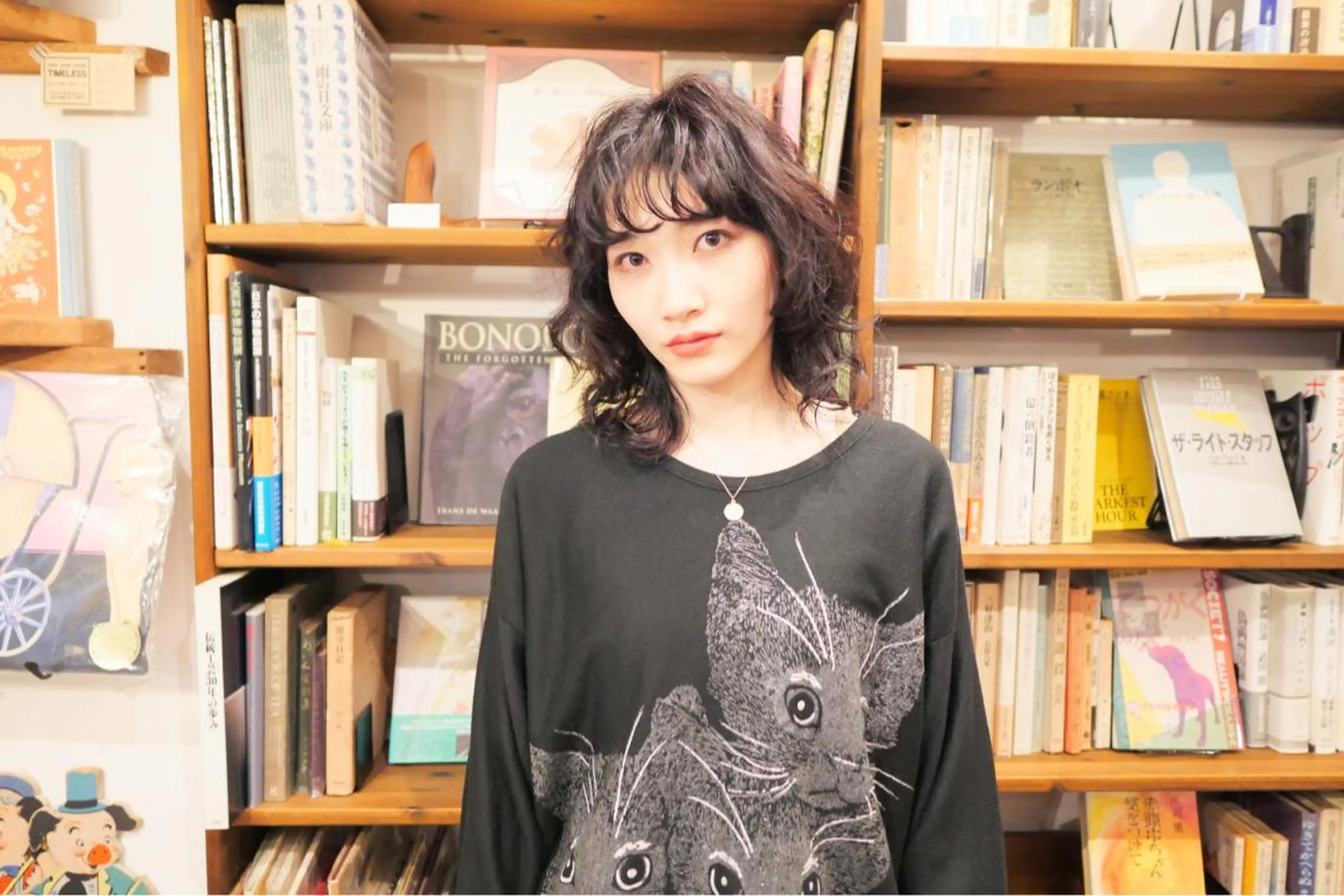 ミディアム パーマ ミディアムパーマ ウルフカット スパイラルパーマ sola方南町所属・原一真/ 外国人ショートヘアのヘアスタイル