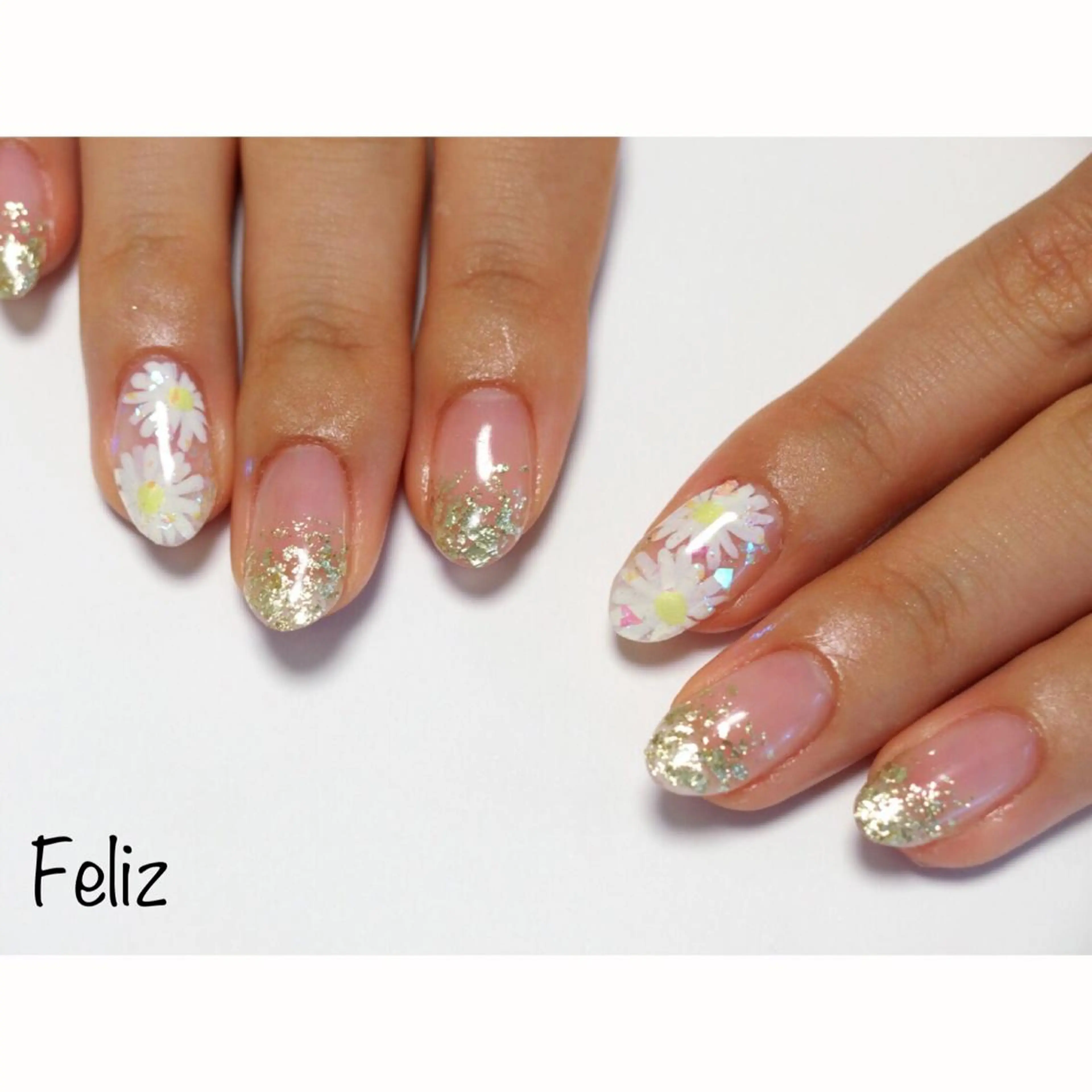 ネイル 痛ネイル/ワンホン/ フィルイン/長さだしのネイルデザイン