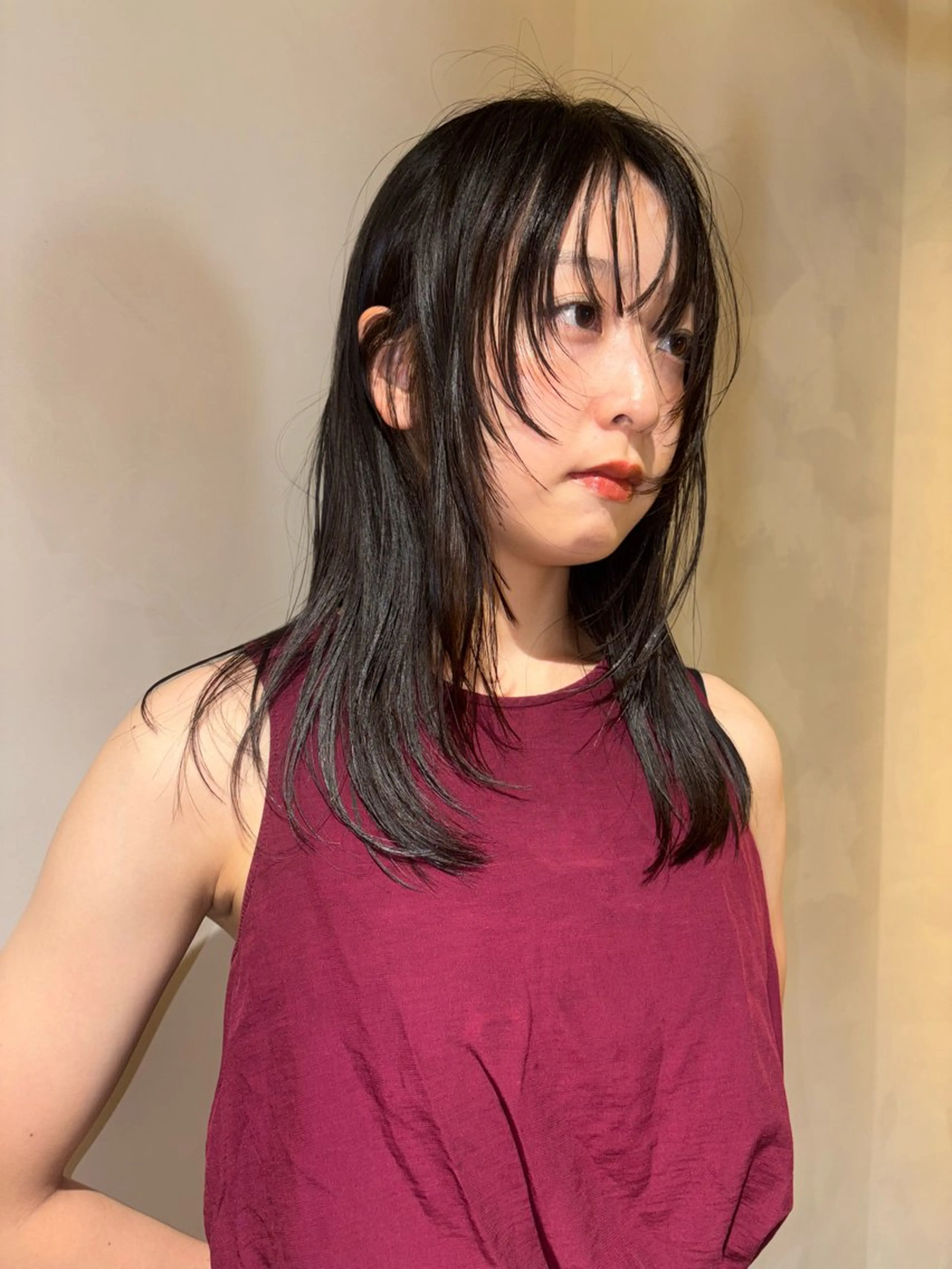 ミディアム mio／ 大阪美容室のヘアスタイル