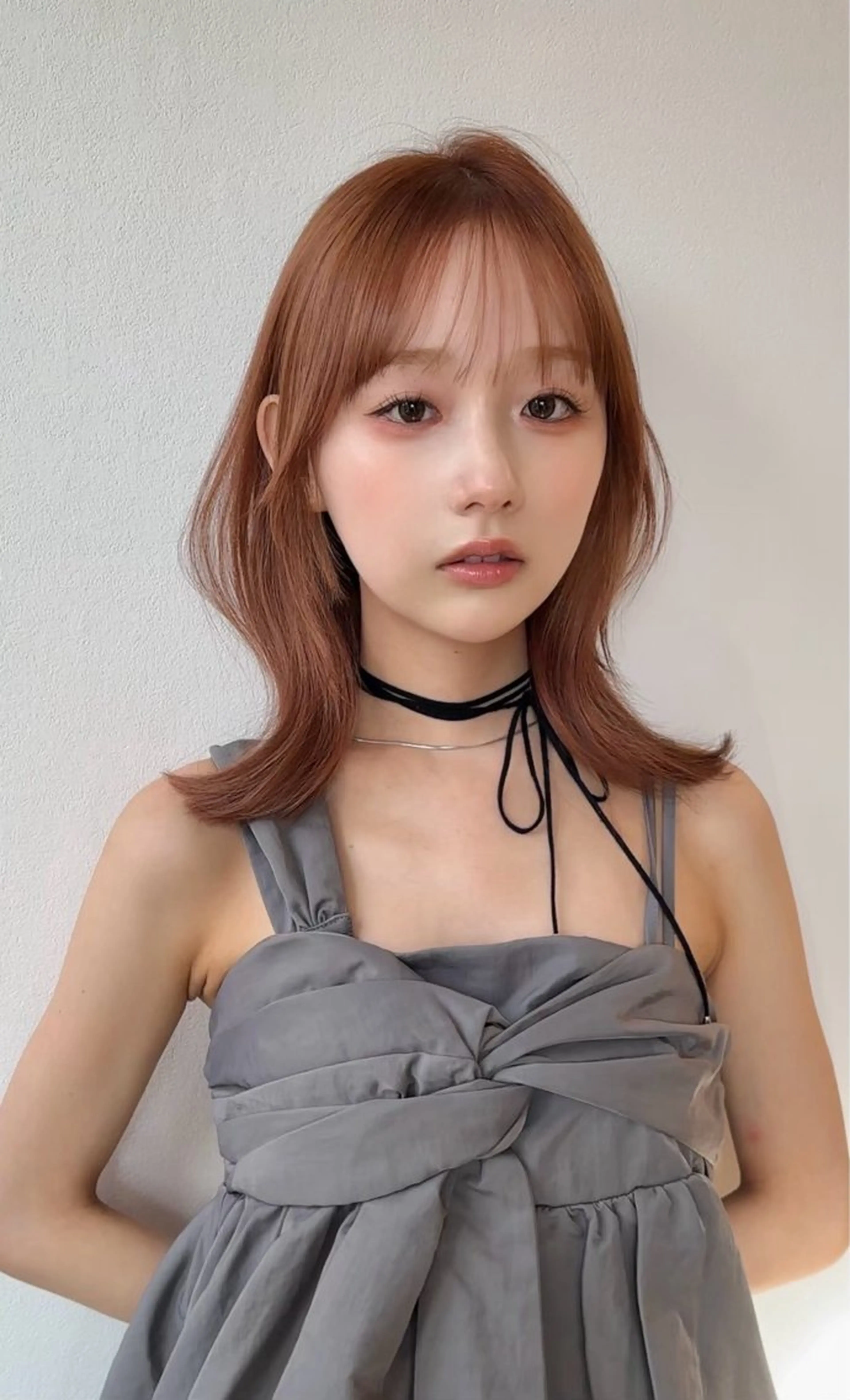 セミロング カラー ✨Riria✨ ブリーチなしカラーのヘアスタイル