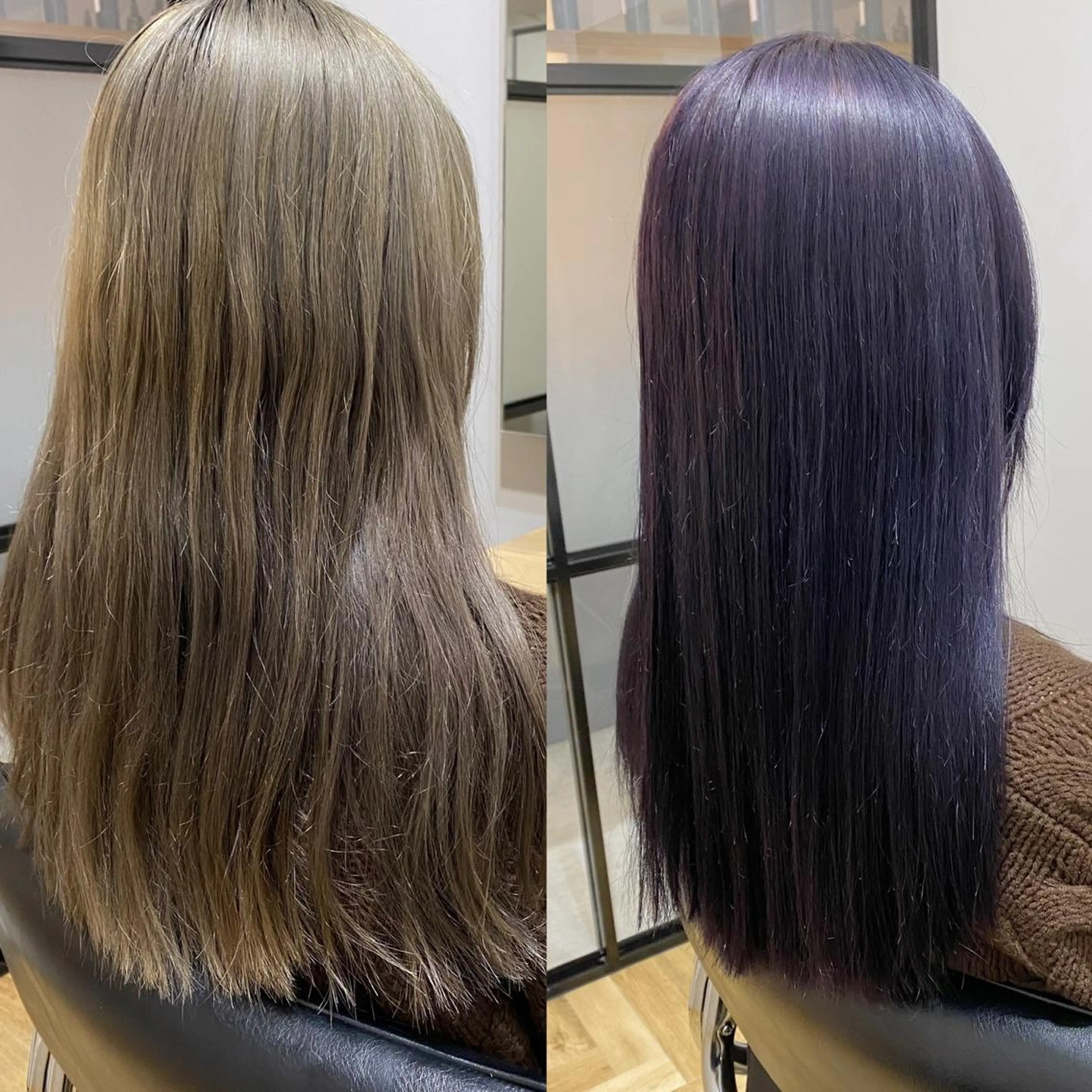 セミロング カラー ラベンダーカラー salon village所属・色落ちまで可愛い🧚 心斎橋hikaruのヘアスタイル