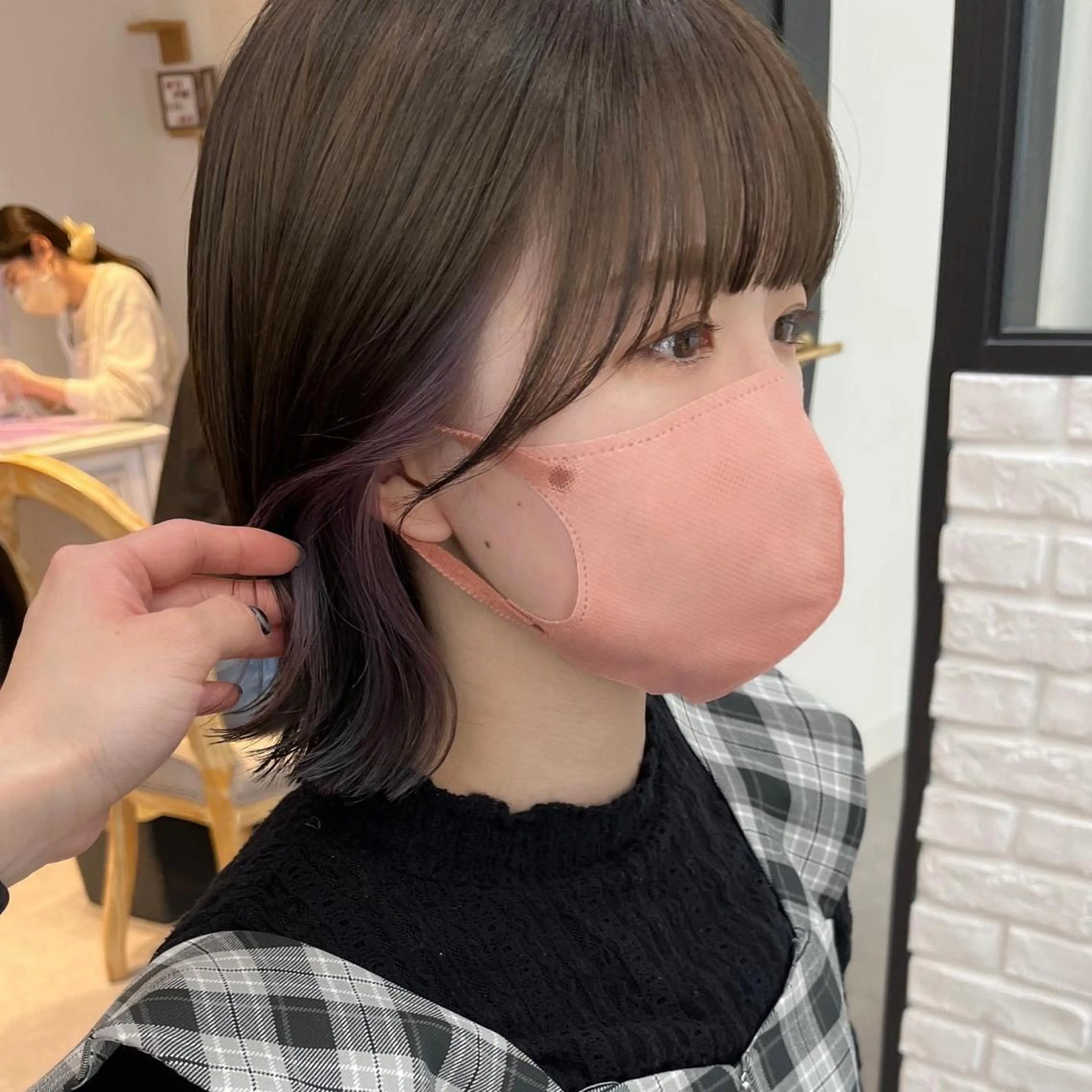 ショート カラー パーマ ヘアアレンジ メンズ キッズ ネイル マツエク・マツパ アイブロウ メンズブリーチ ブリーチ ヘアカラー トリートメント 横浜Bob美容師🤎 ERINAのヘアスタイル