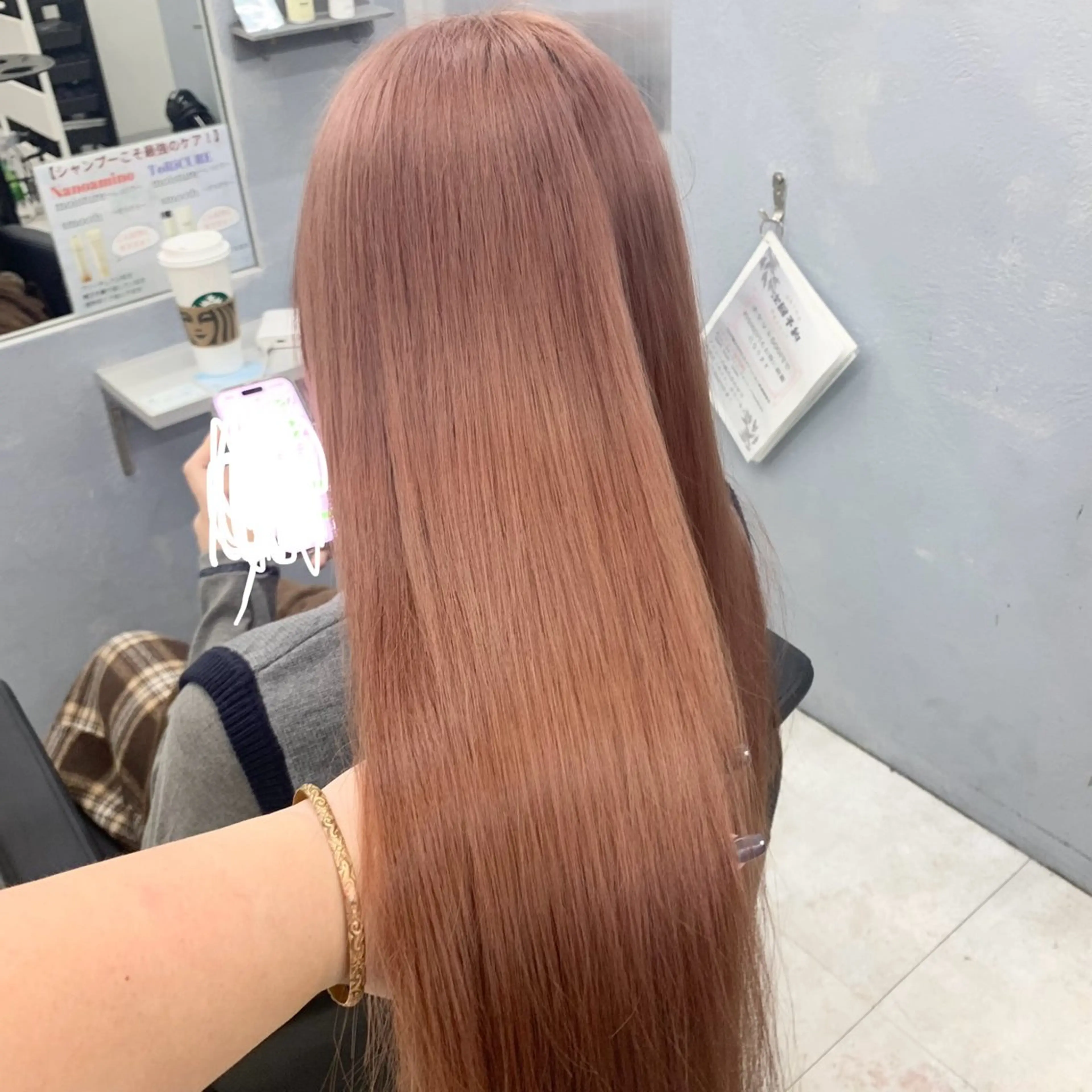 ロング カラー ベージュカラー ブリーチ無しカラー✨ 美鈴のヘアスタイル