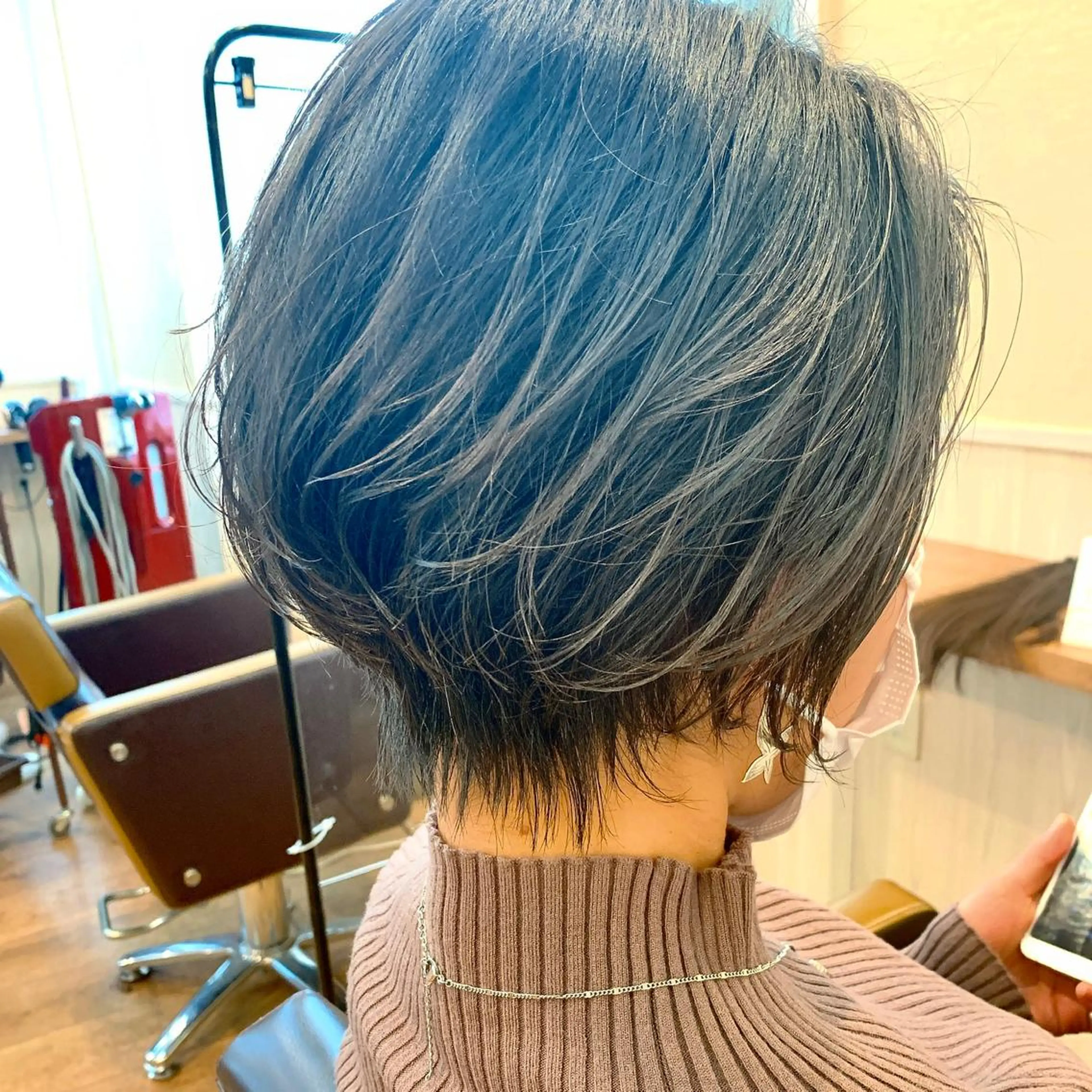 ショート ショートボブ ボブ くびれヘア ショートヘア 小顔カット カット NUMBER_ ユイナのヘアスタイル