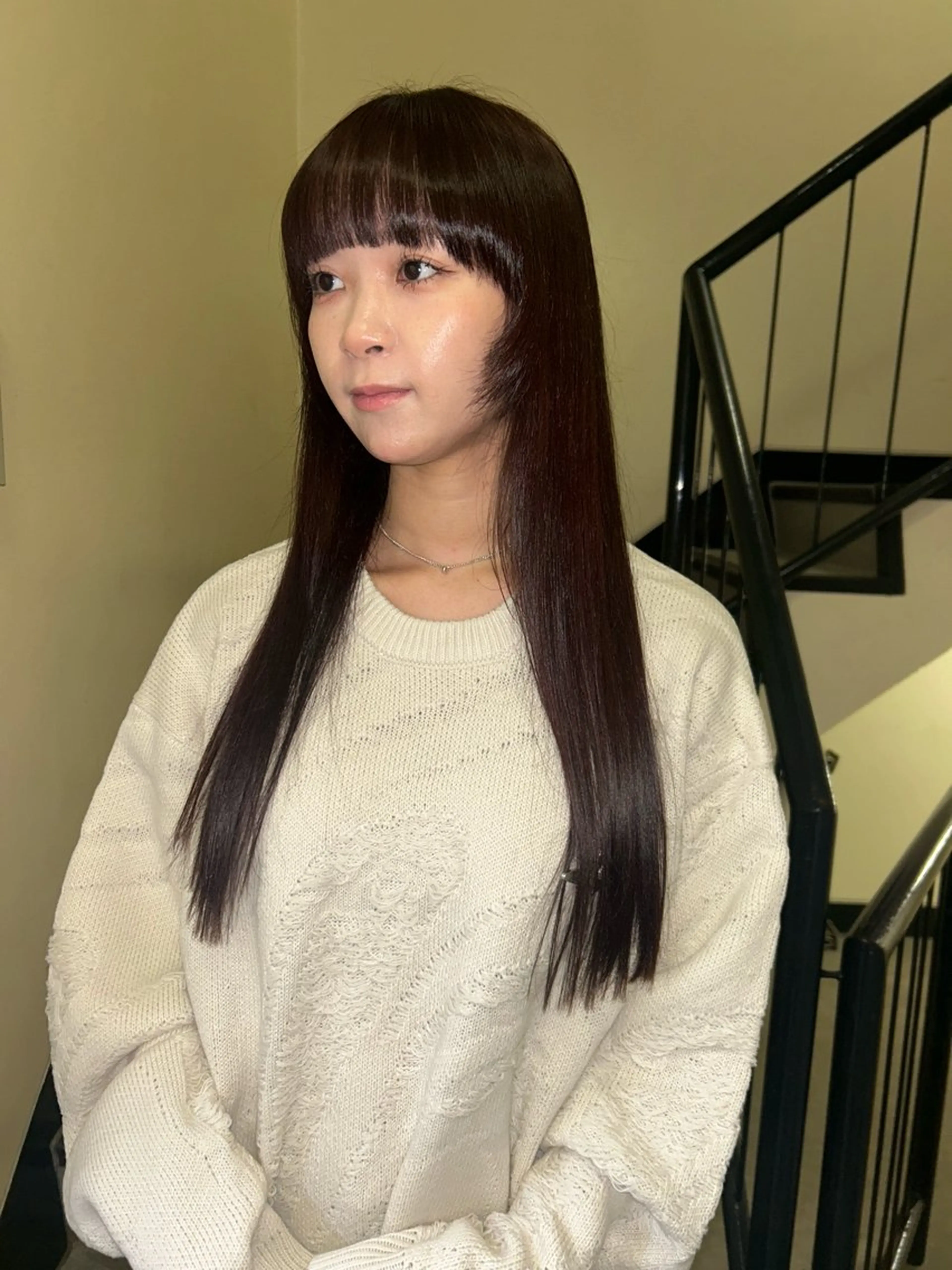 ロング カラー カット ヘアカラー トリートメント ☕️結【suii.】 ボブ/ヘアセット☕️のヘアスタイル