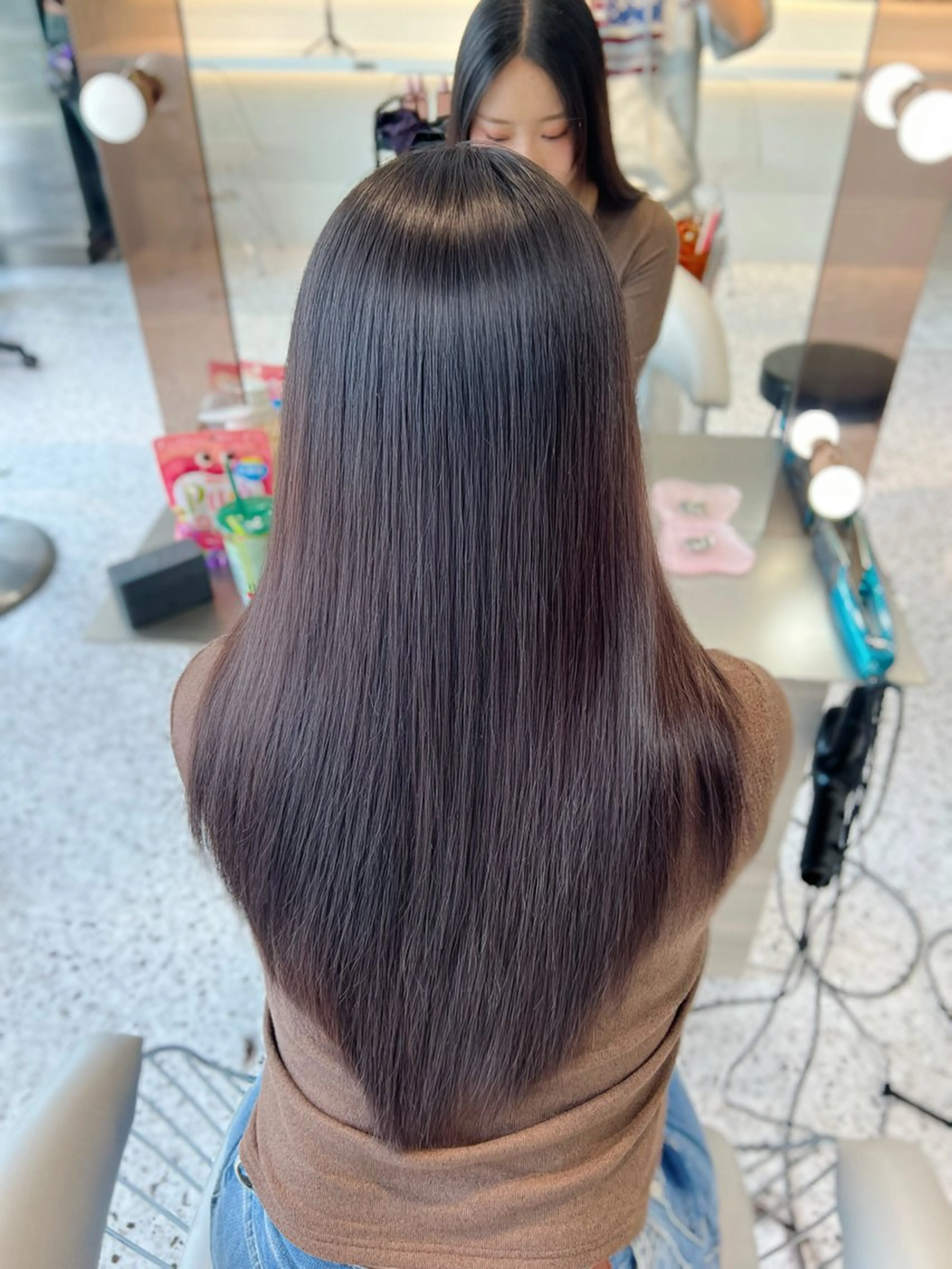 ロング カット 縮毛矯正 トリートメント 髪質改善 ☘️松井　傑のヘアスタイル