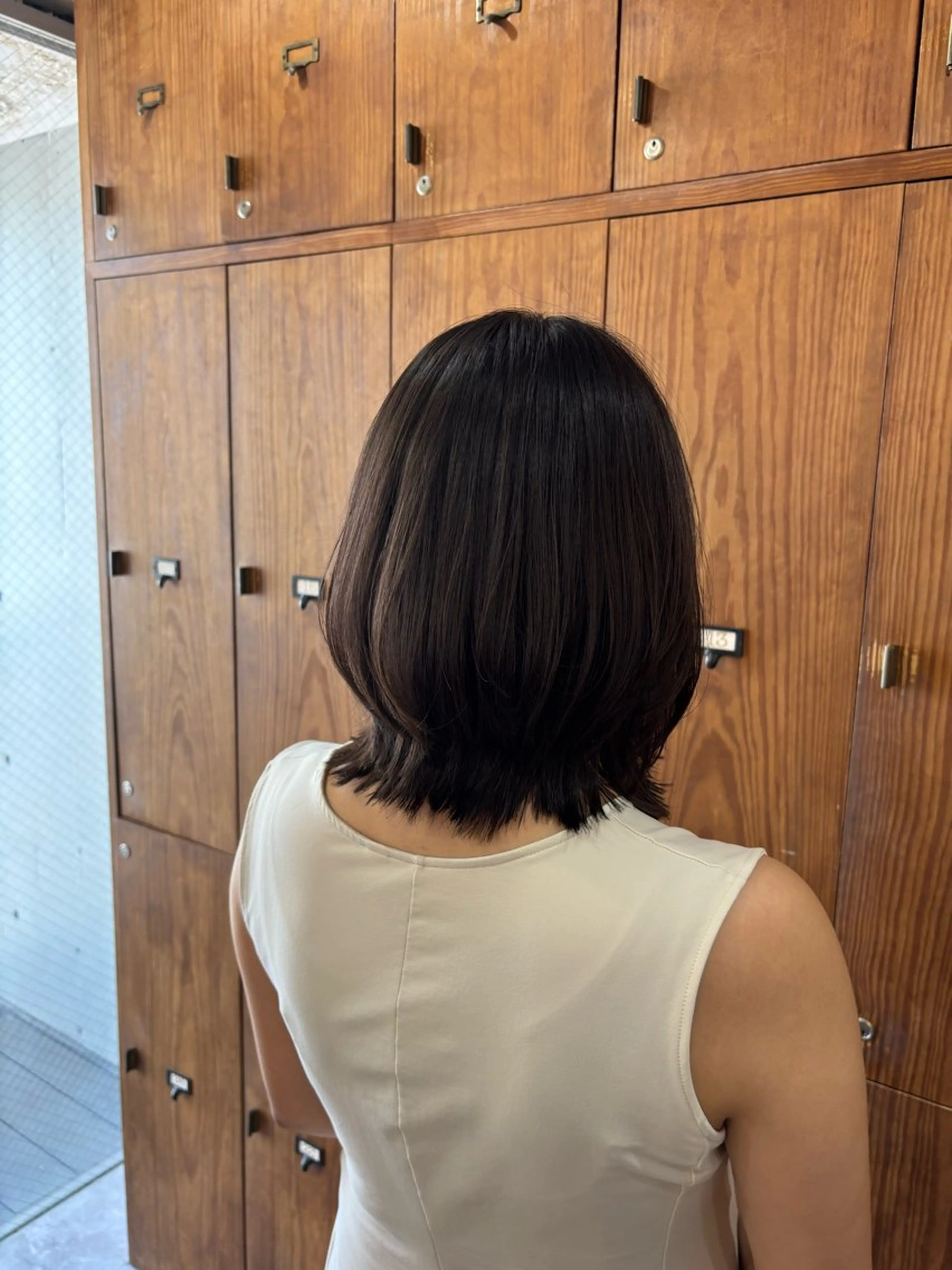 ミディアム 渡邉 優李のヘアスタイル