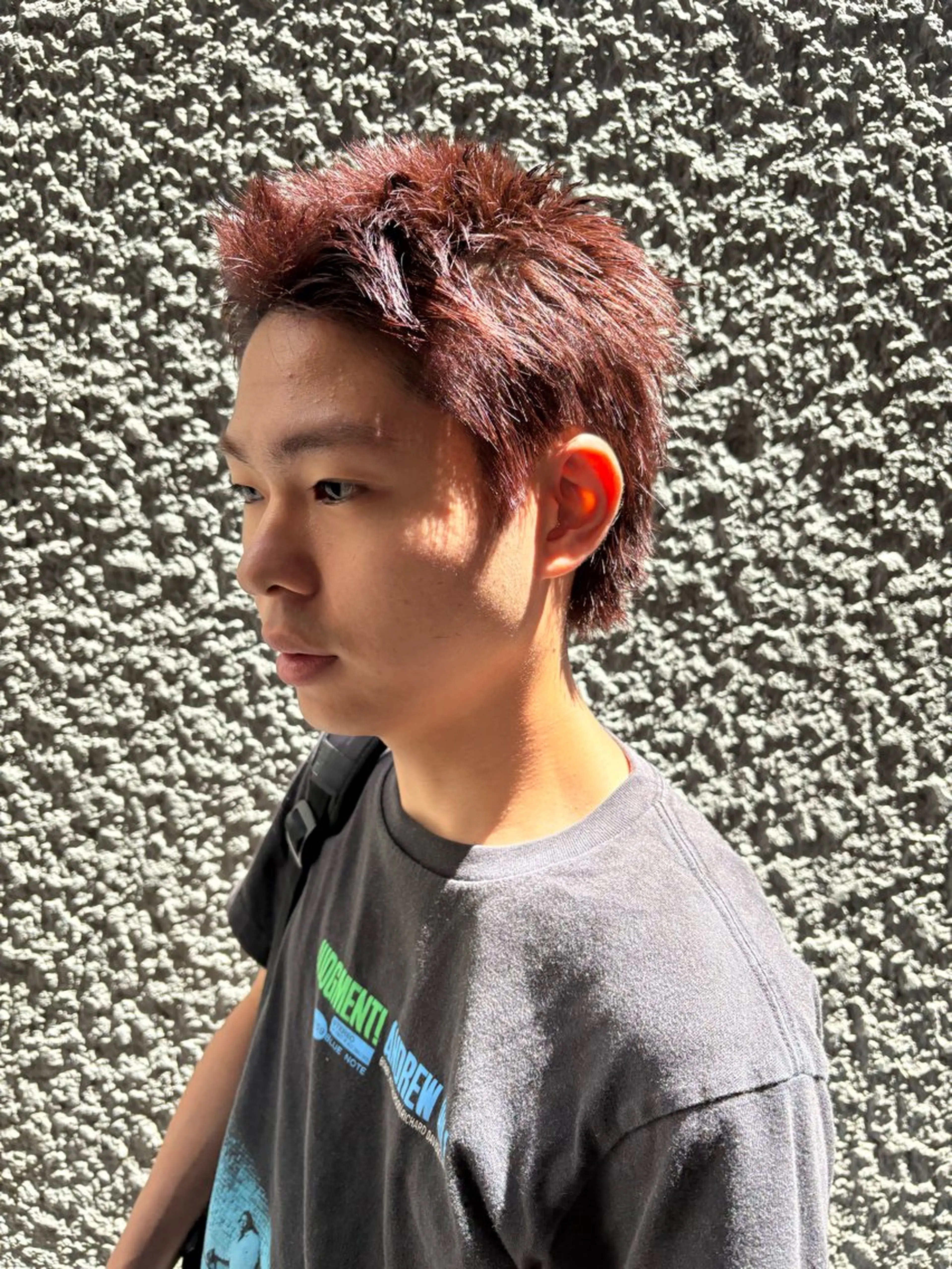 メンズ センターパート マッシュ メンズパーマ メンズショート スパイキーショート カット ヘアカラー メンズショート masakiのヘアスタイル