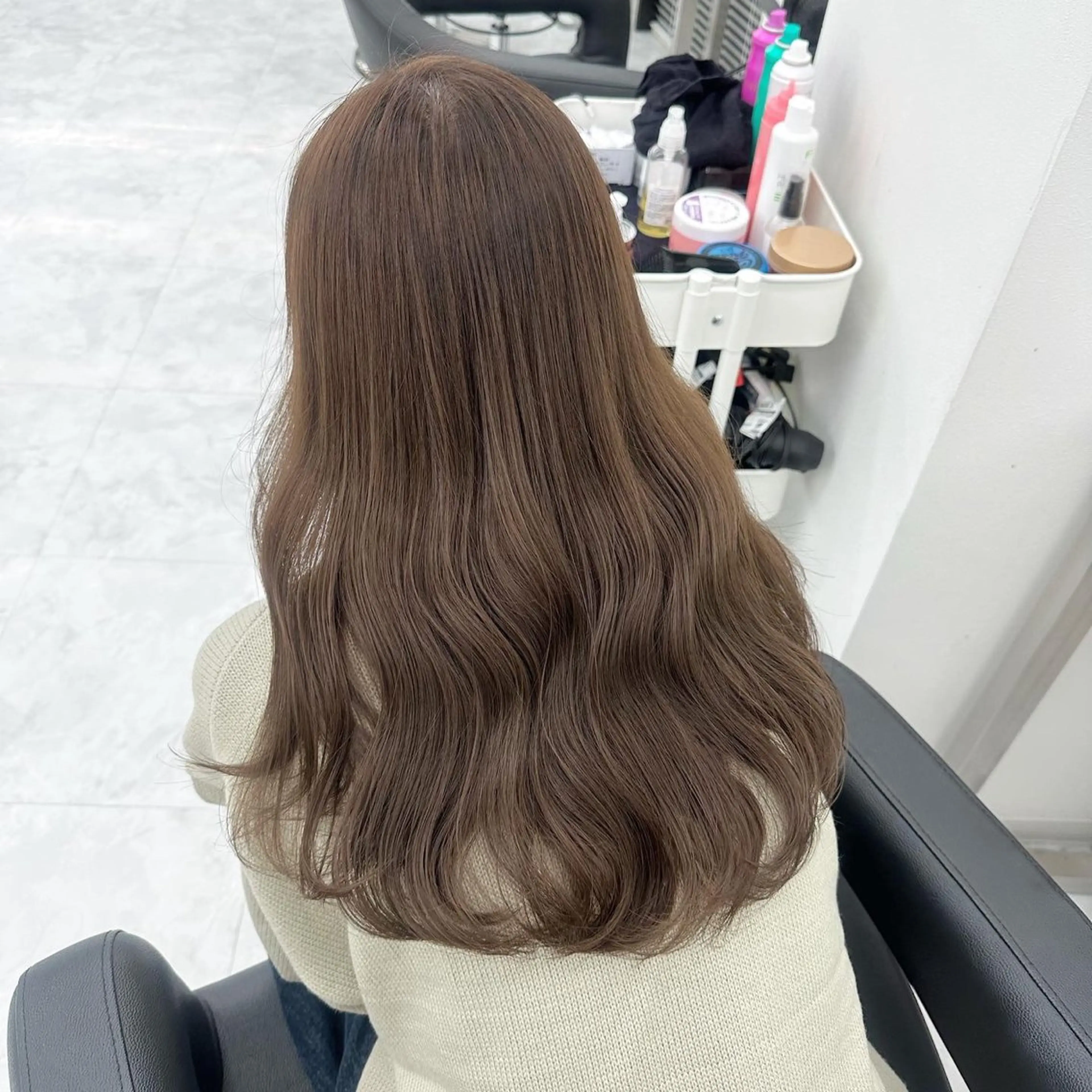 ロング カラー ケアブリーチ 韓国レイヤーKYONのヘアスタイル