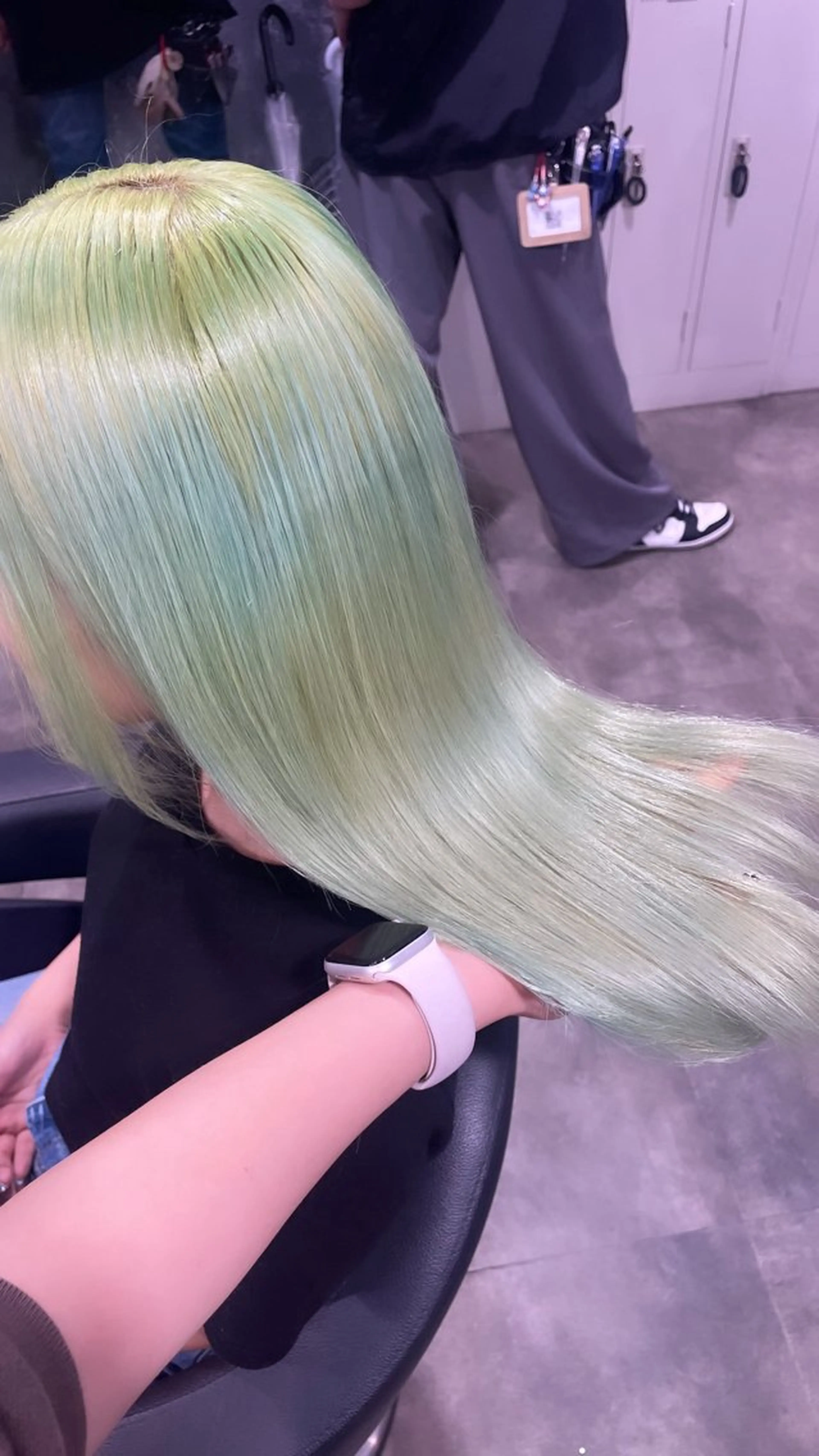 ロング カラー ヘアカラー ハイトーンブロンド 横浜💞ミオのヘアスタイル