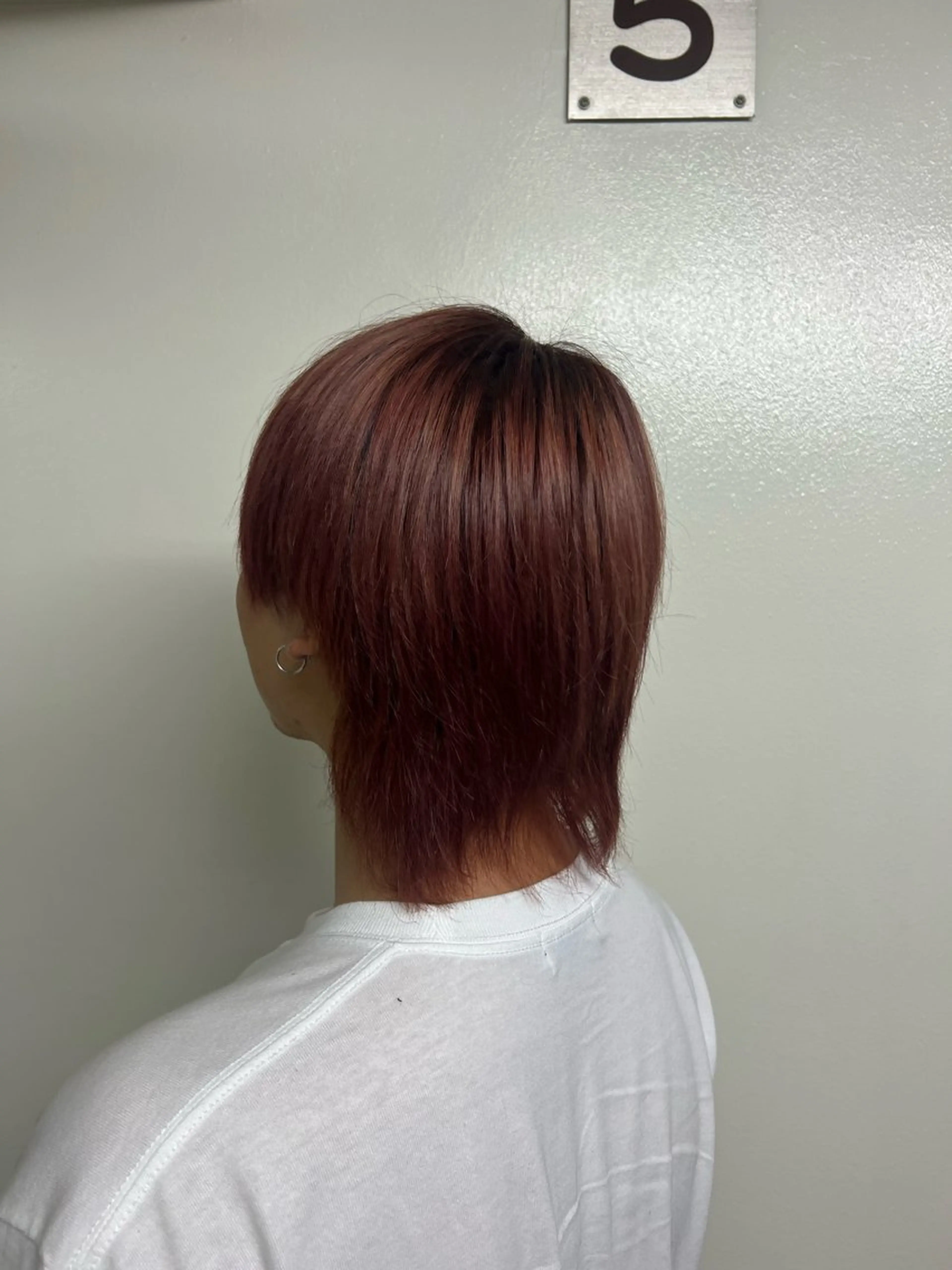 カラー メンズ ピンクカラー 松本 心雪🌱‬のヘアスタイル