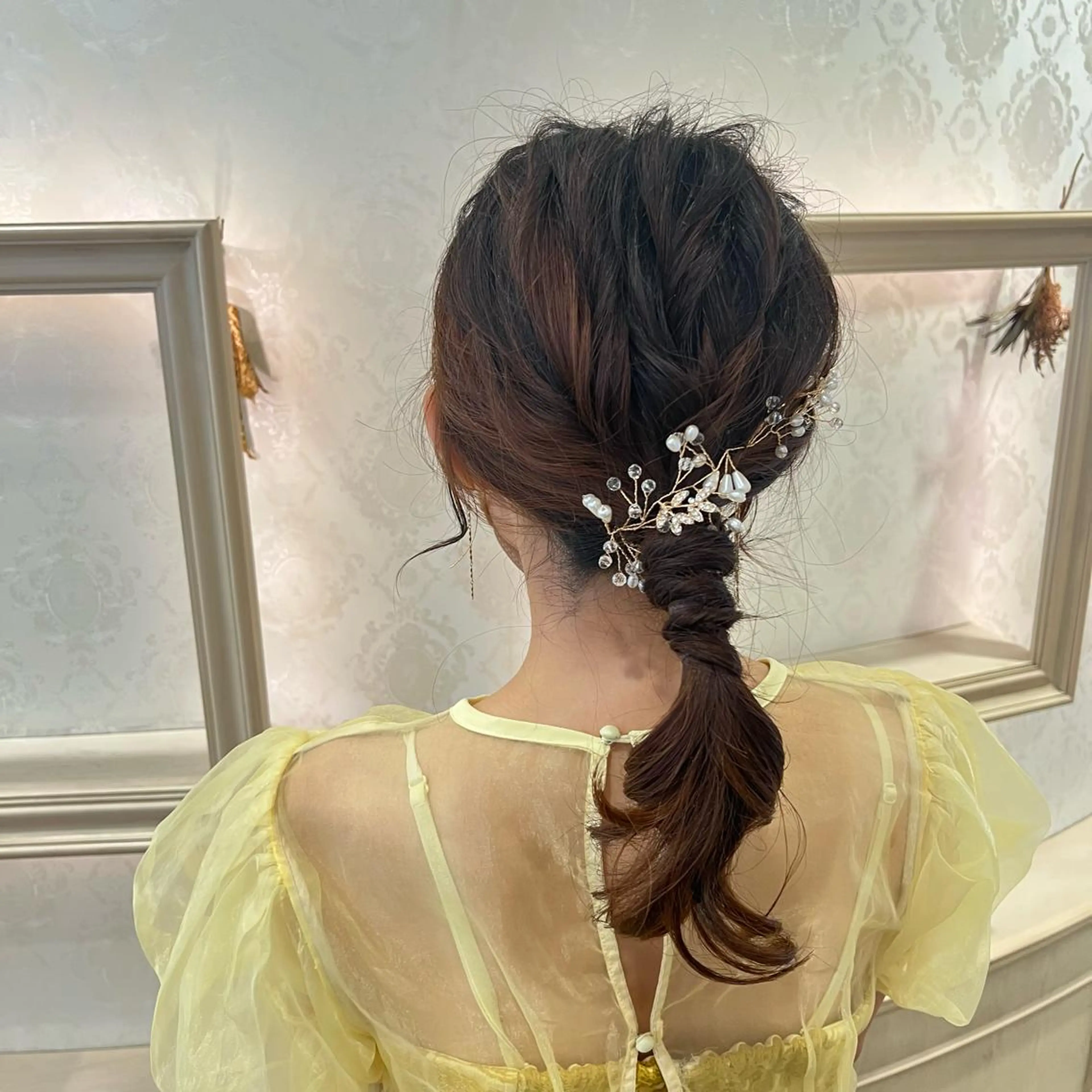 ヘアアレンジ ヘアセット SALOWIN川崎WEST店所属・🌷川崎/アレンジ/ 暖色ボブ/コトネ🌷のヘアスタイル