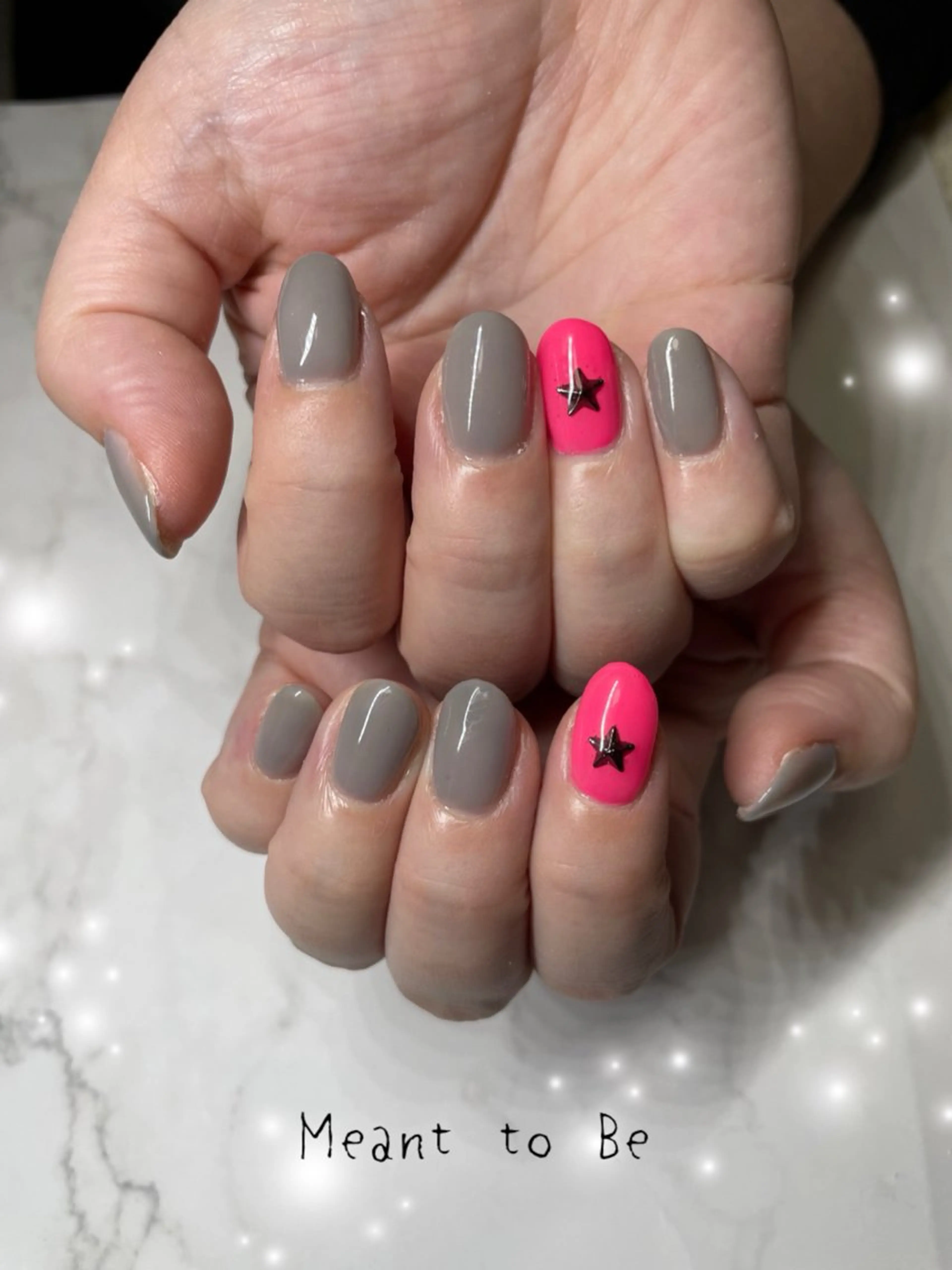 ネイル ジェルネイル パラジェル Meant to Be〜ご縁に感謝〜のネイルデザイン