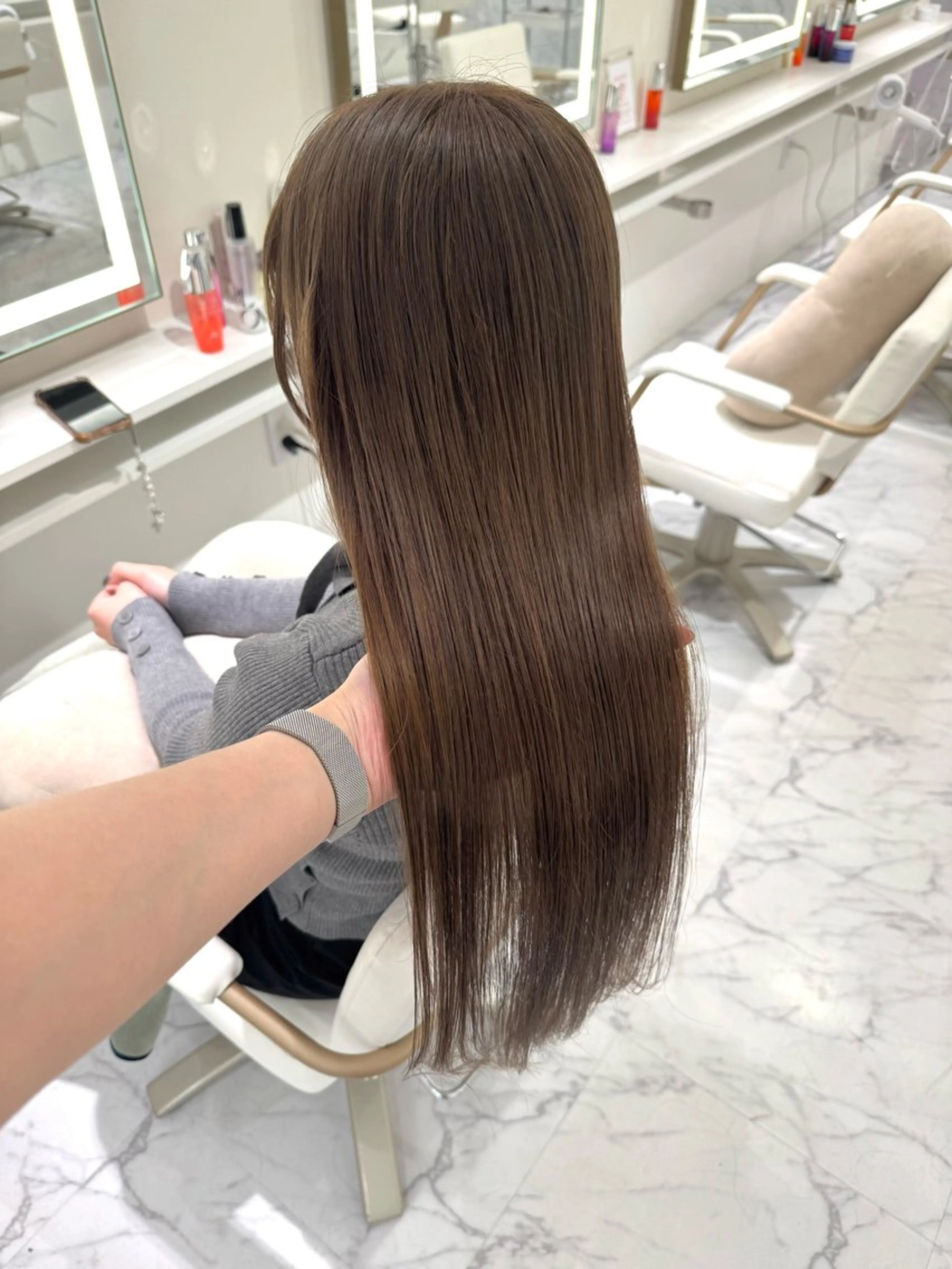 ロング カラー ヘアカラー ParveMix🍀 藤原愛未のヘアスタイル