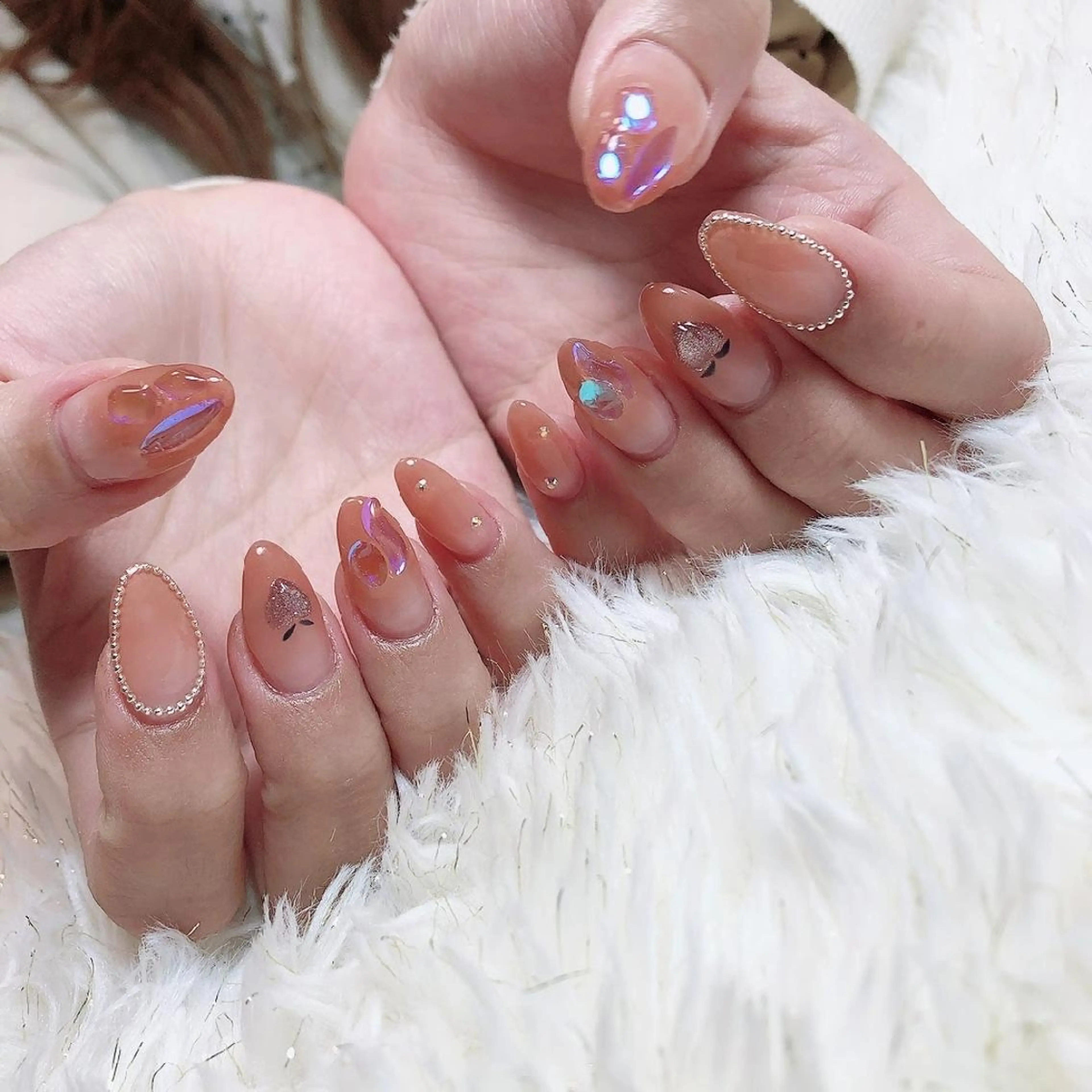 ロング ネイル 似合わせカット ☺︎山部 志麻☺︎のネイルデザイン