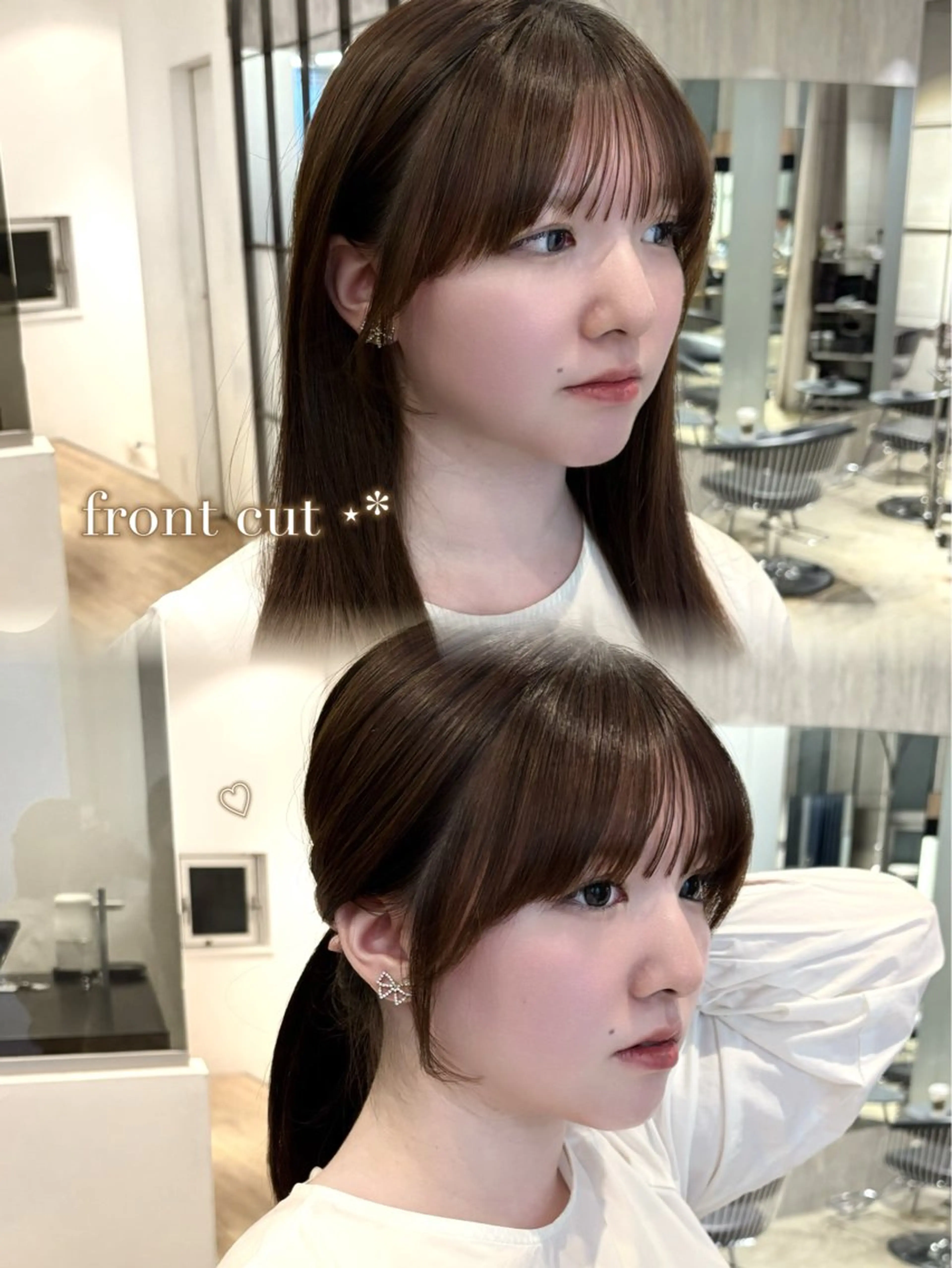 ロング カット 西田 美侑/カットモデルのヘアスタイル