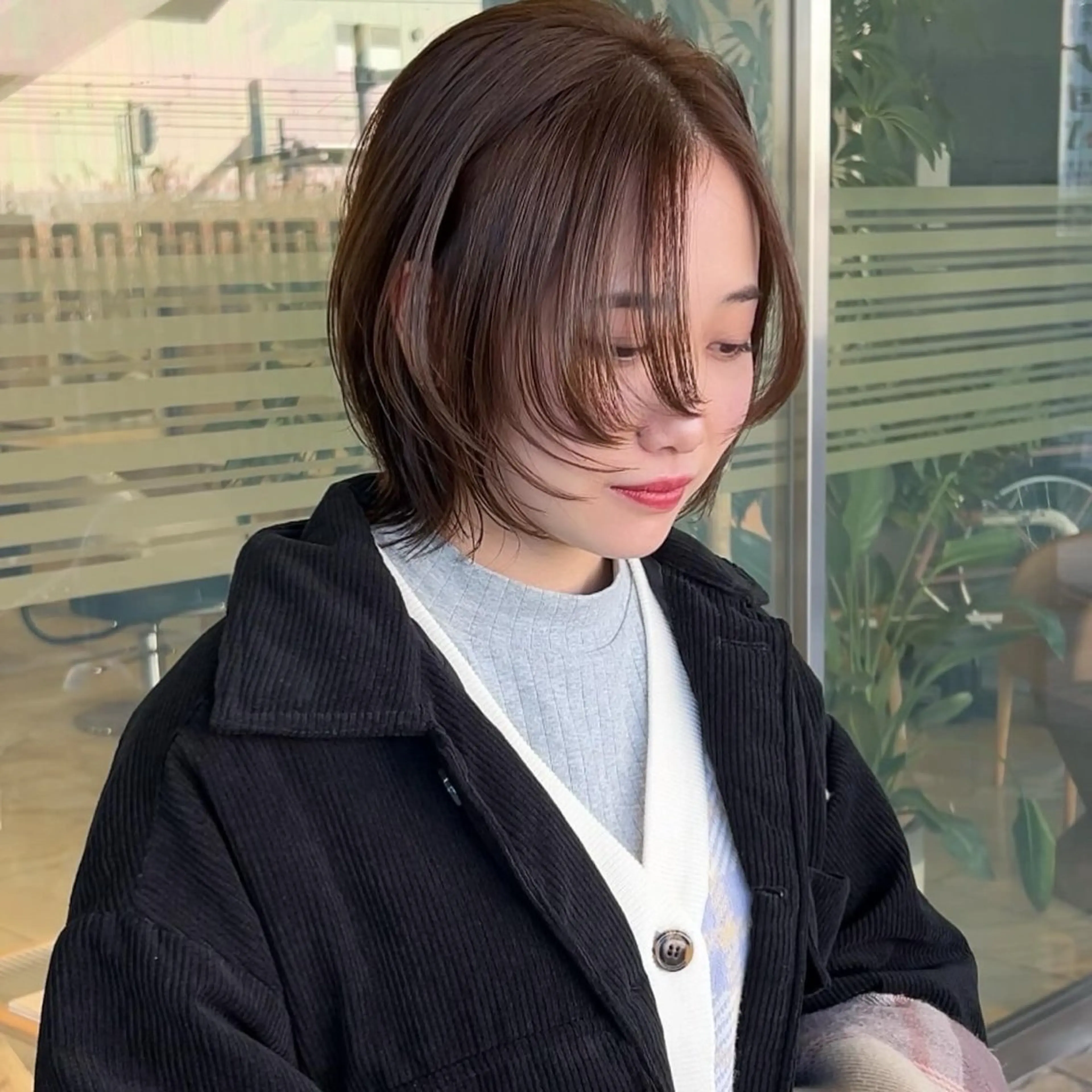 ミディアム Ash瀬谷 長嶋零のヘアスタイル