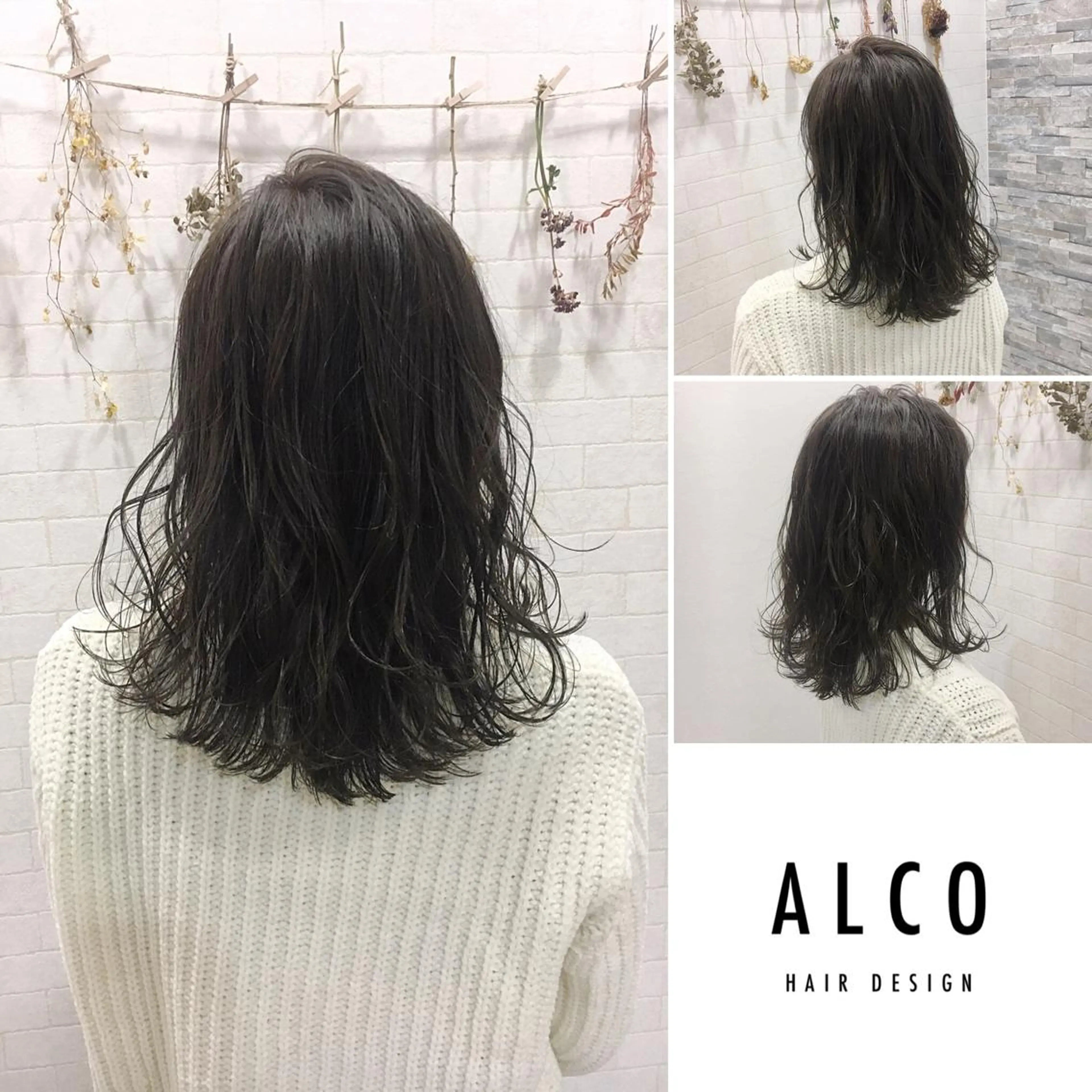 ミディアム カラー ワタイショウタ 髪質改善✨アイブロウのヘアスタイル