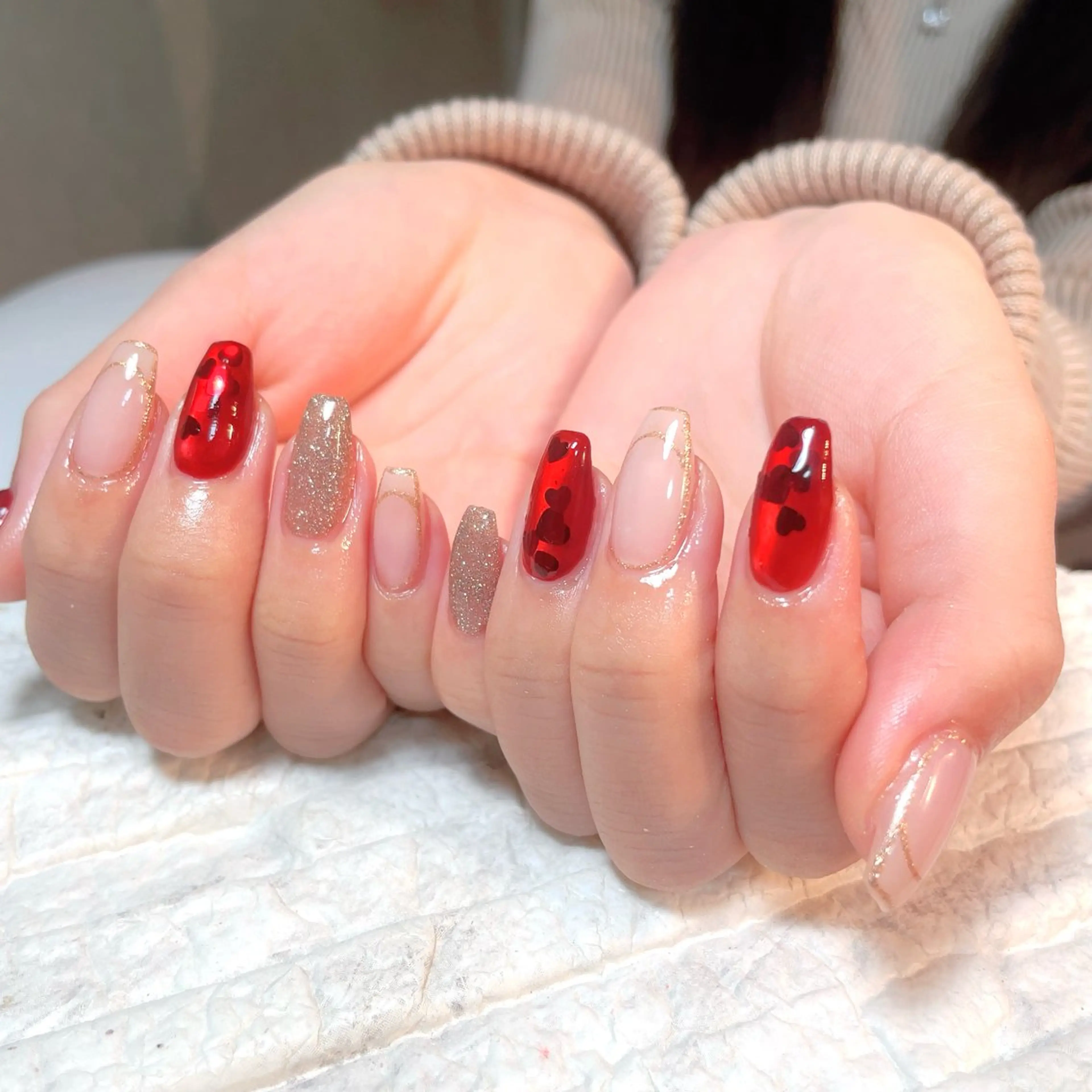 ネイル バレンタイン yochi nailのネイルデザイン