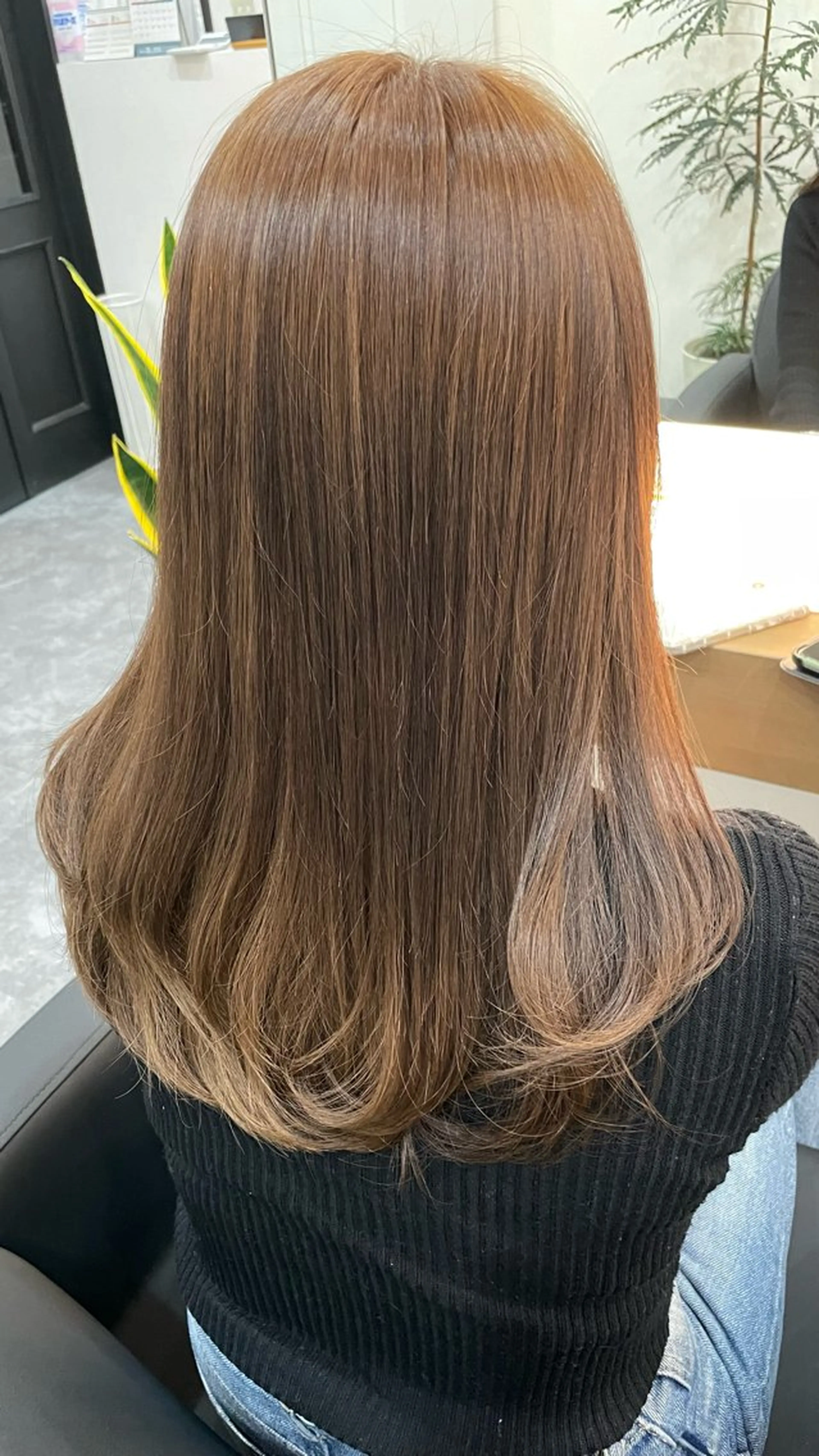 セミロング カラー ベージュカラー hair terrace M所属・馬場 アンドレアのヘアスタイル