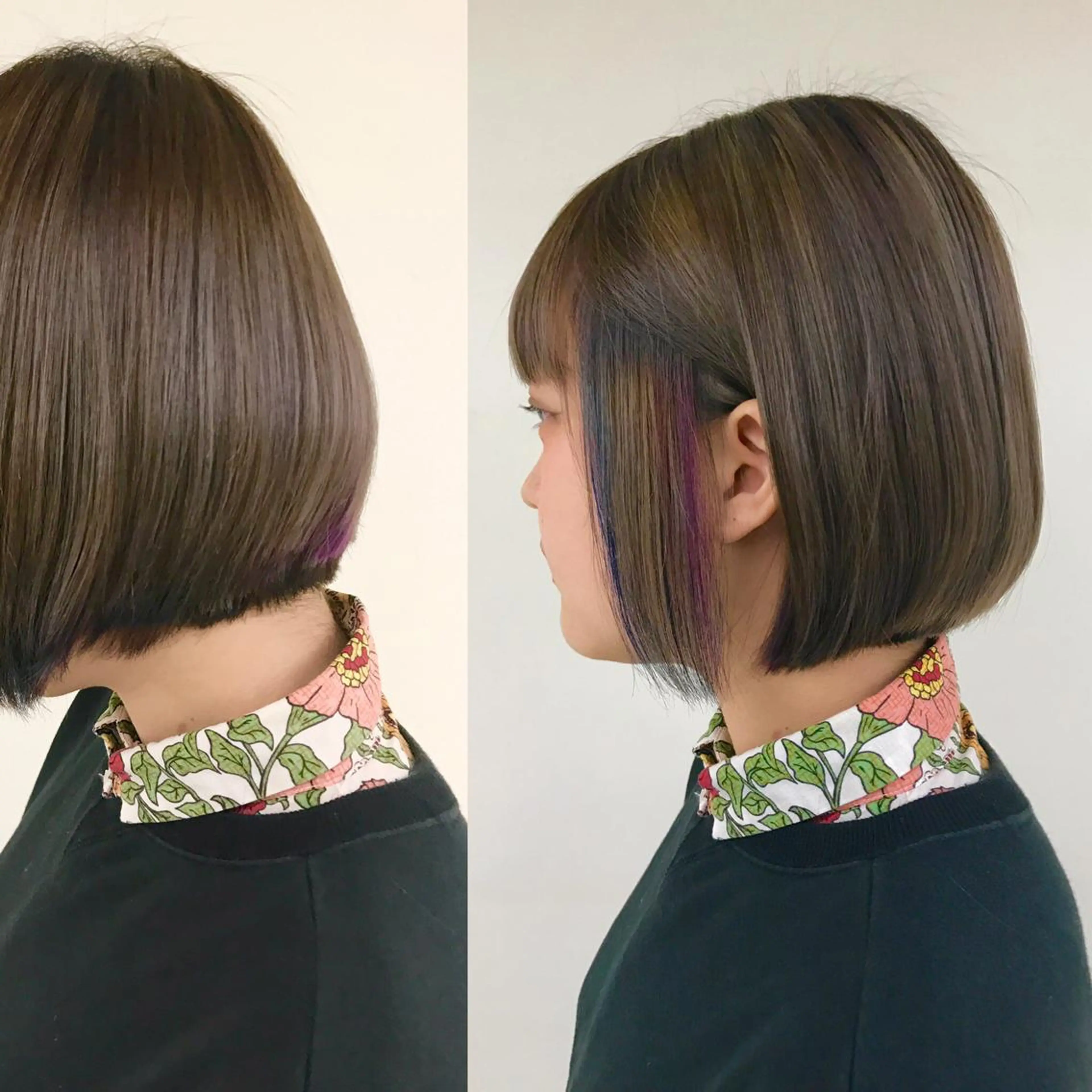 ミディアム ボブ AILEE所属・ウルフカット レイヤーカット上柿のヘアスタイル
