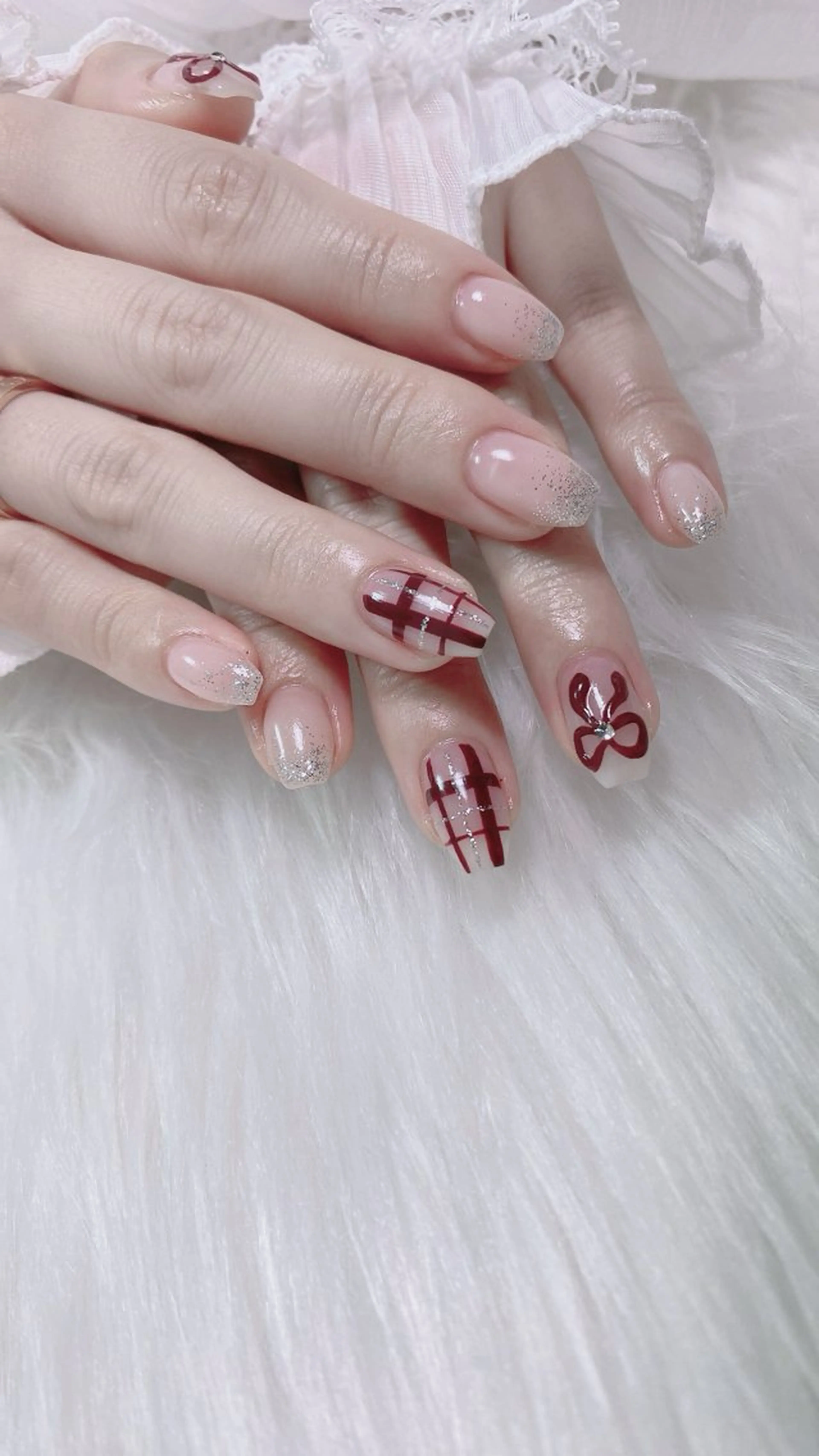 ネイル ハンドネイル オーシャン スカルプネイルサロンのネイルデザイン