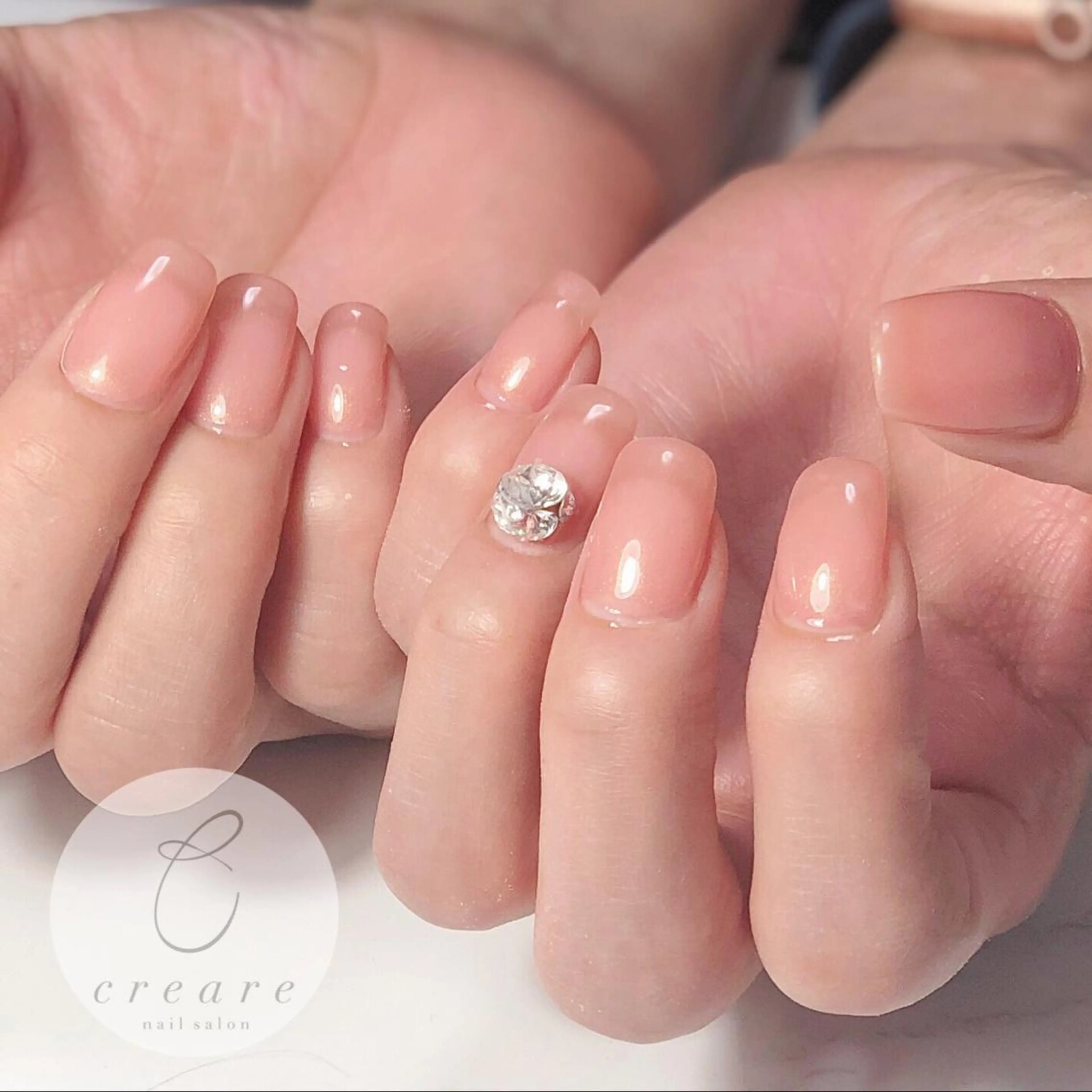 ネイル アートネイル ジェルネイル ゴージャス ラメ(グリッター) オフィスネイル 辻野 和枝のネイルデザイン