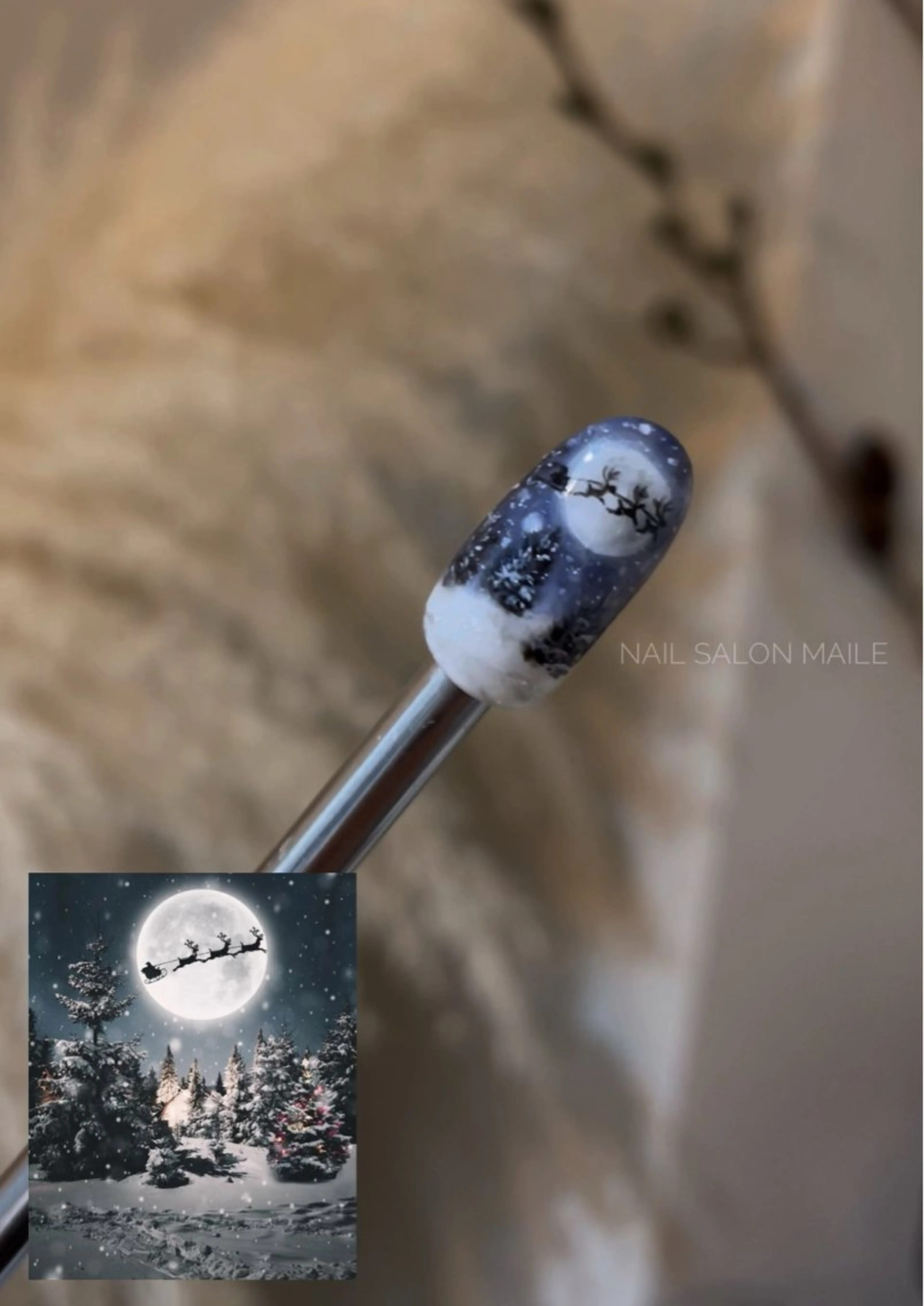 ネイル 冬ネイル クリスマス ハンドネイル nailsalonmaile所属・nail salon maile☽のネイルデザイン