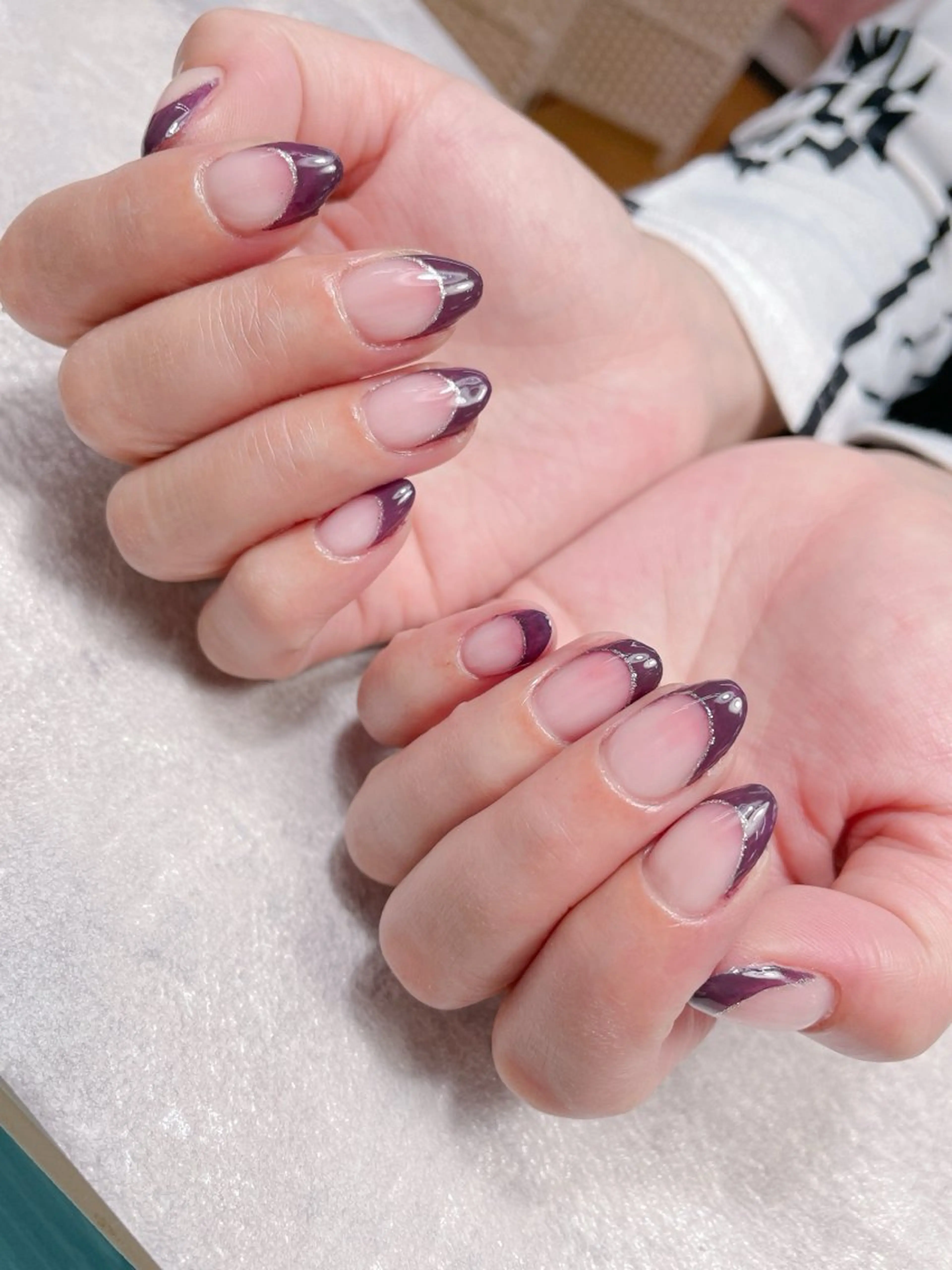 ネイル フレンチネイル 🌟Pikarin Nail🌟のネイルデザイン