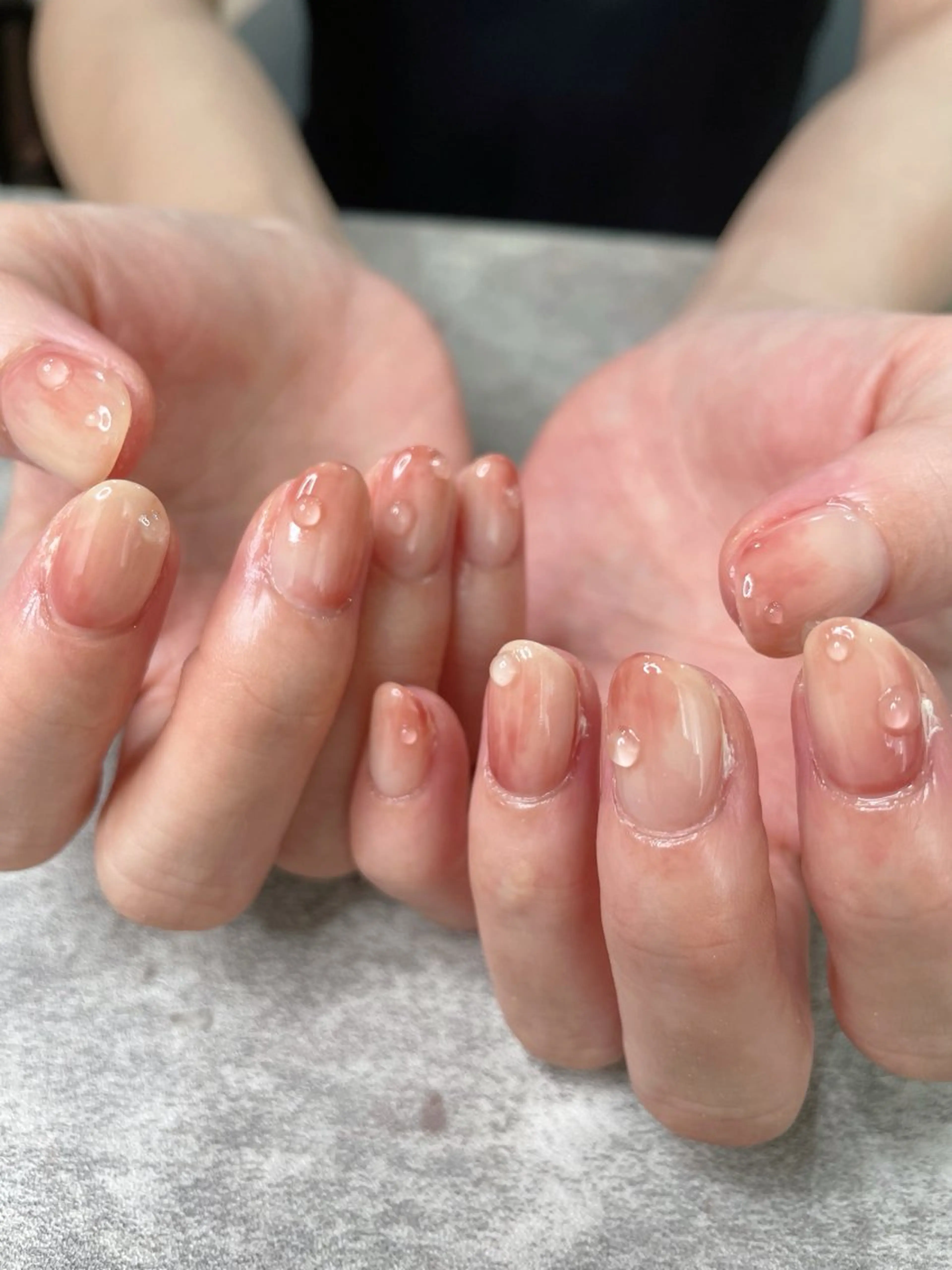 ネイル グラデーション ピンク 夏ネイル ma riのネイルデザイン