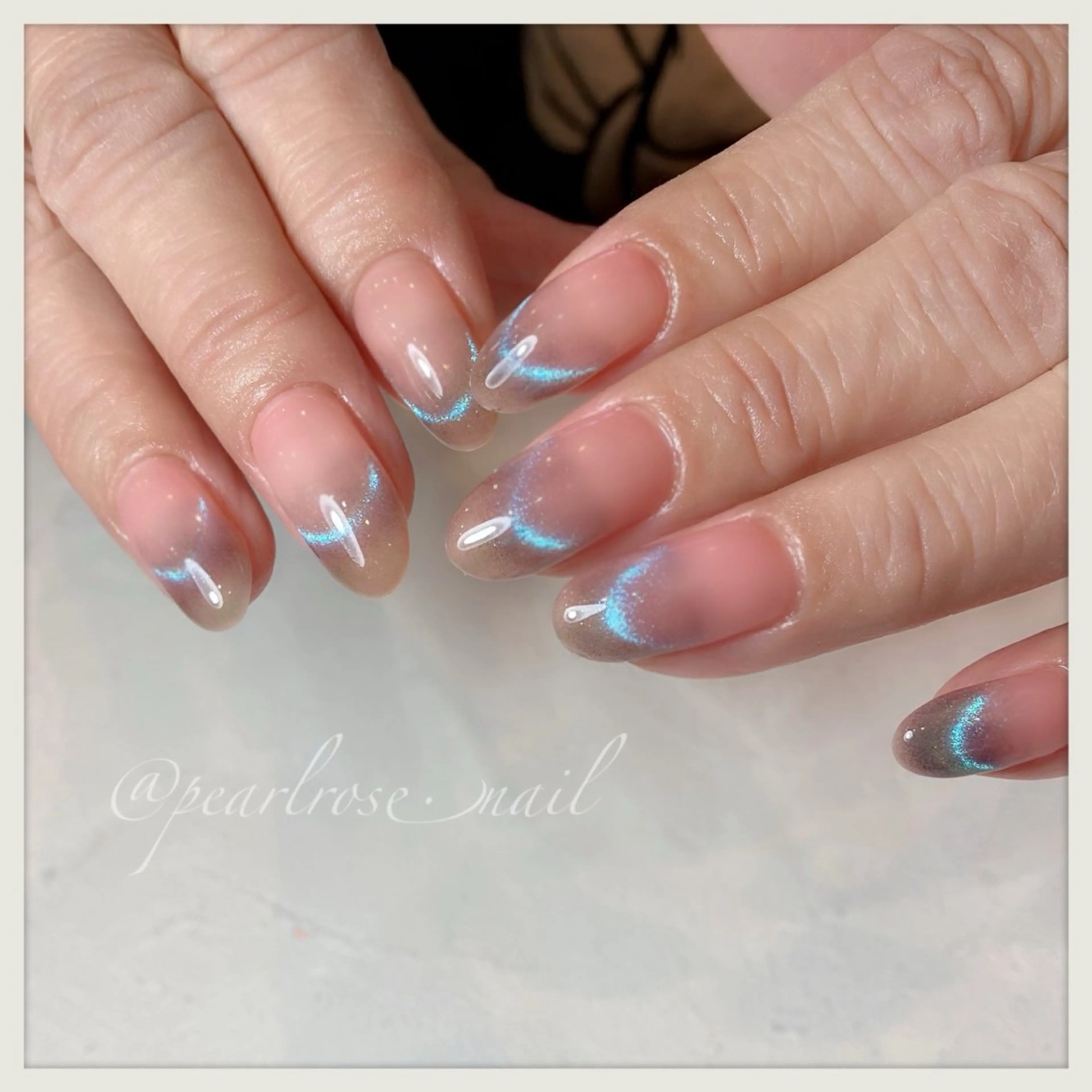 ネイル フレンチネイル マグネットネイル マグネットフレンチ ハンドネイル Pearl Rose所属・PEARL ROSE パールローズのその他イメージ