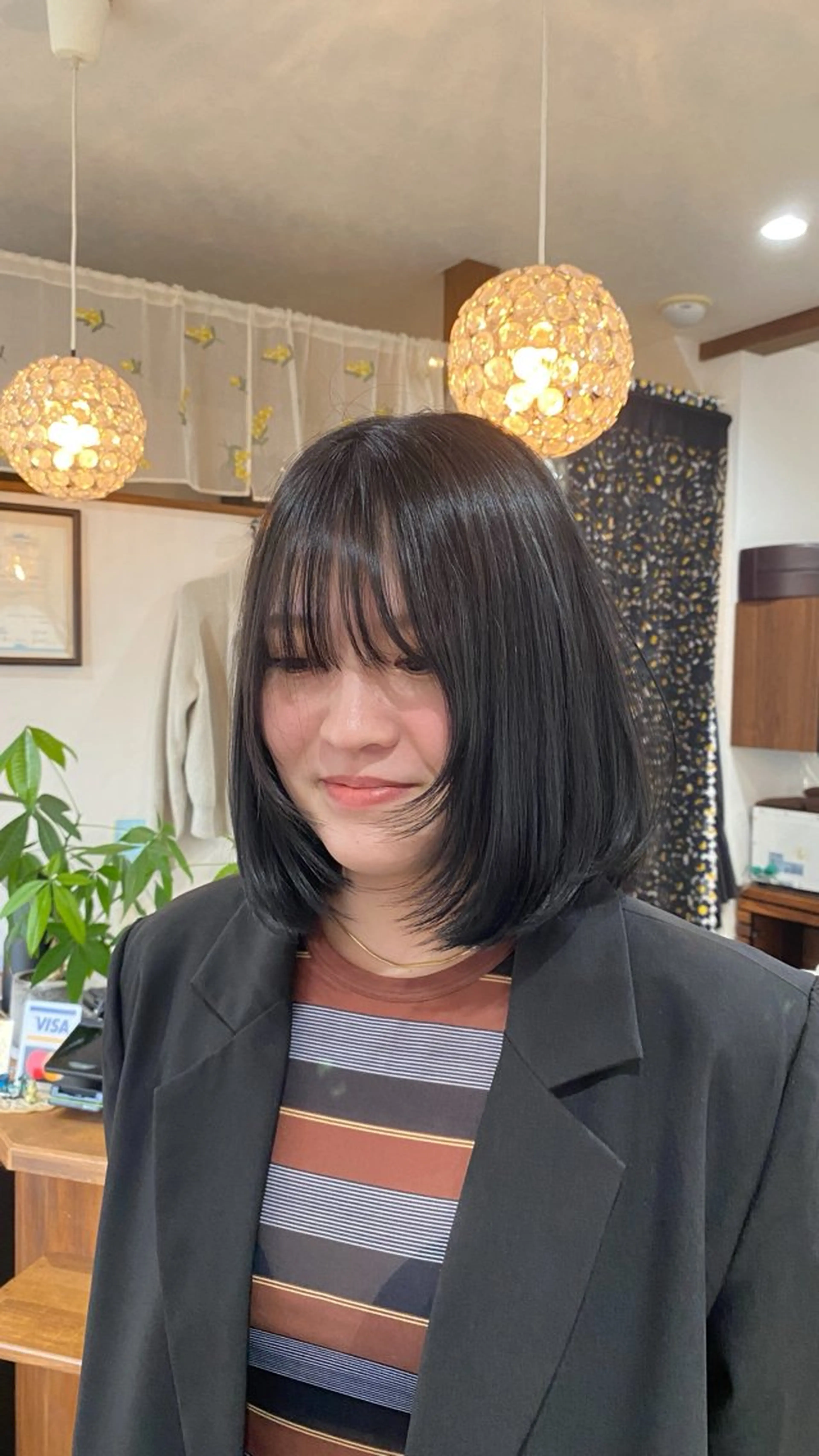 カラー 黒髪 ブルーカラー ブルーブラック ヘアカラー hair art OZ所属・カラーモデル募集🩰 Abe Amiのヘアスタイル