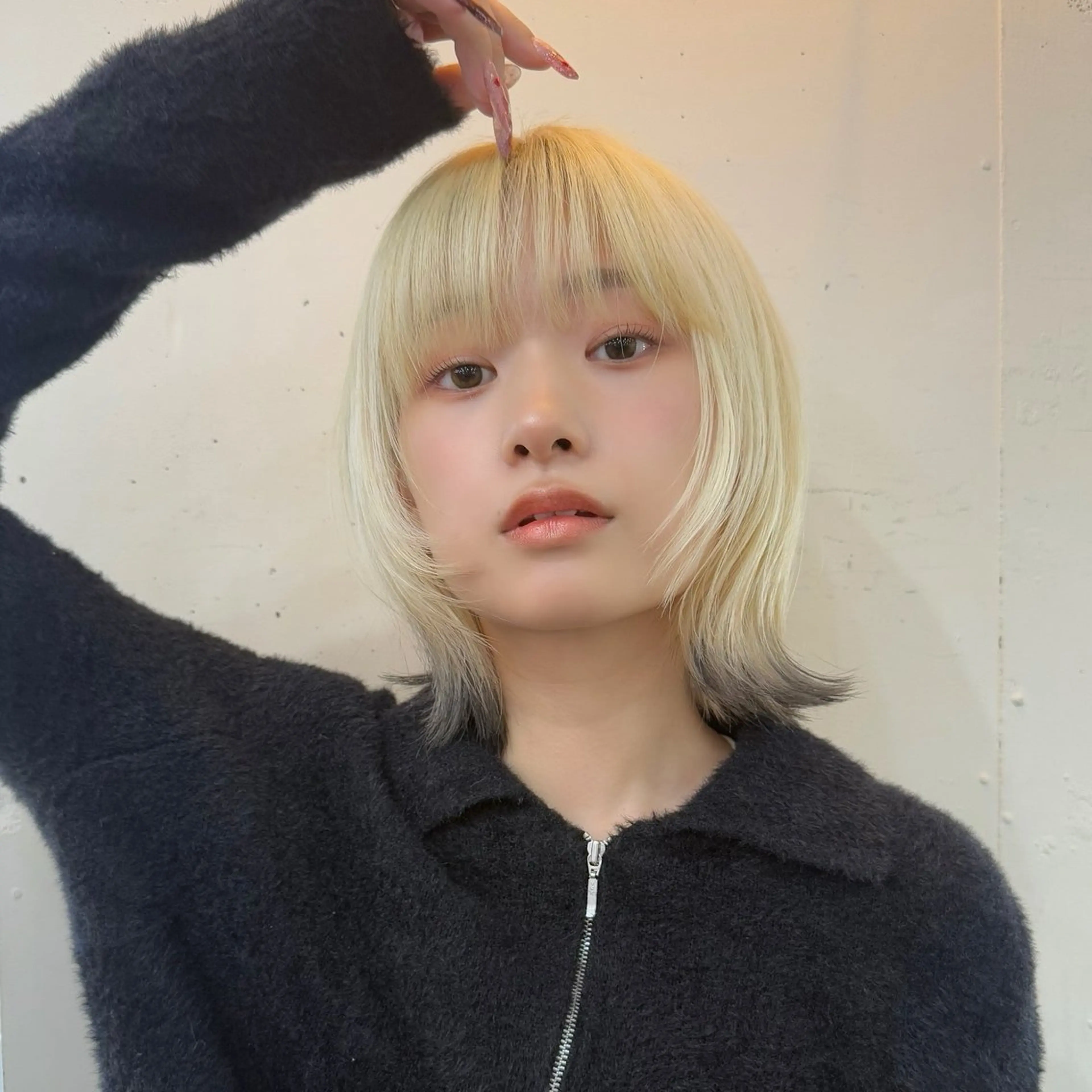 ミディアム カラー 🪐韓国ラベンダー艶 カラー/加野彩果🪐のヘアスタイル