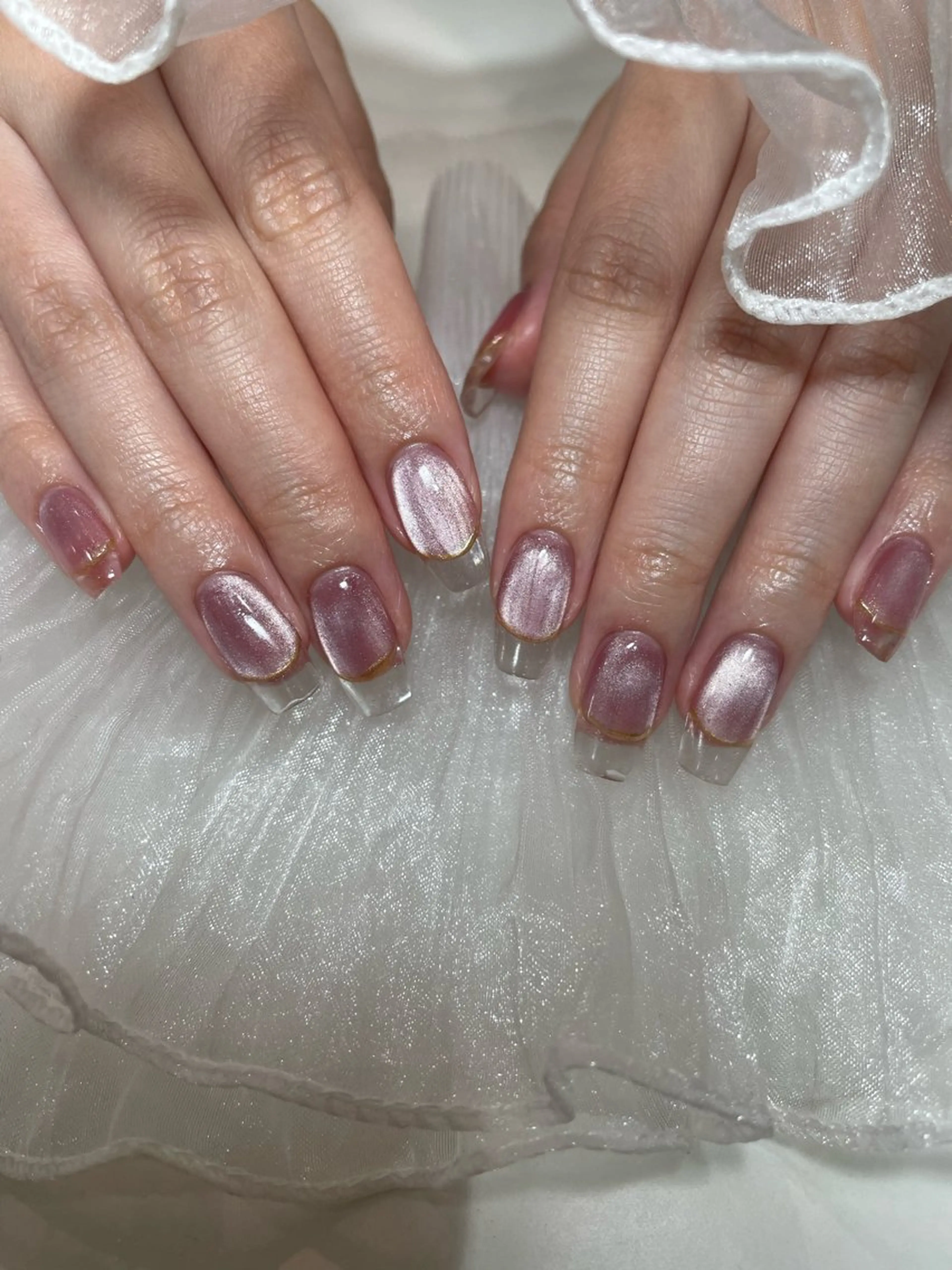 ネイル ハンドネイル ‪るか/‪透明感 カラー/アレンジのヘアスタイル