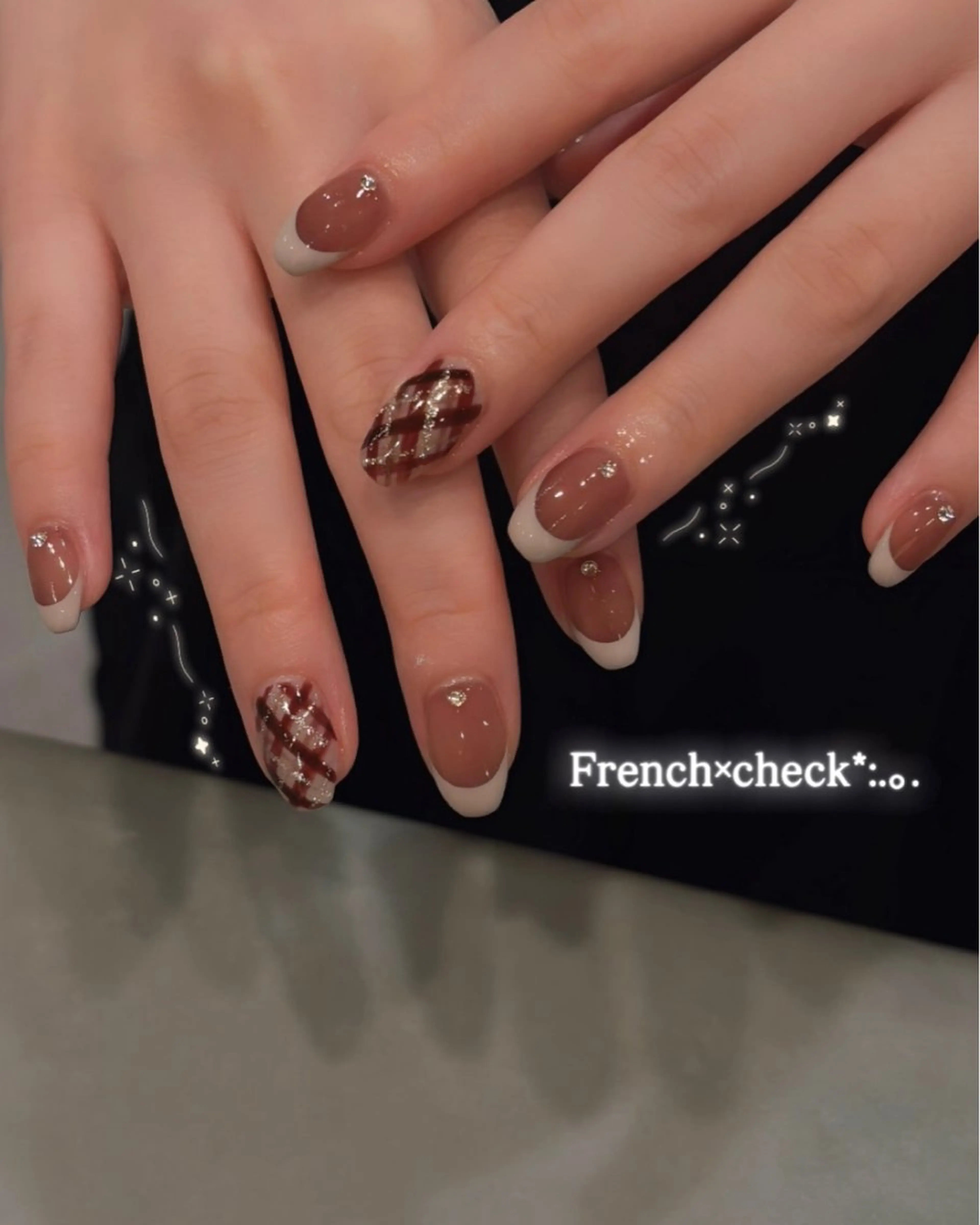 🎅4名限定🤶クリスマスネイル（持ち込みデザイン）+オフ＋お仕上げのオイル、クリーム　¥7000の写真