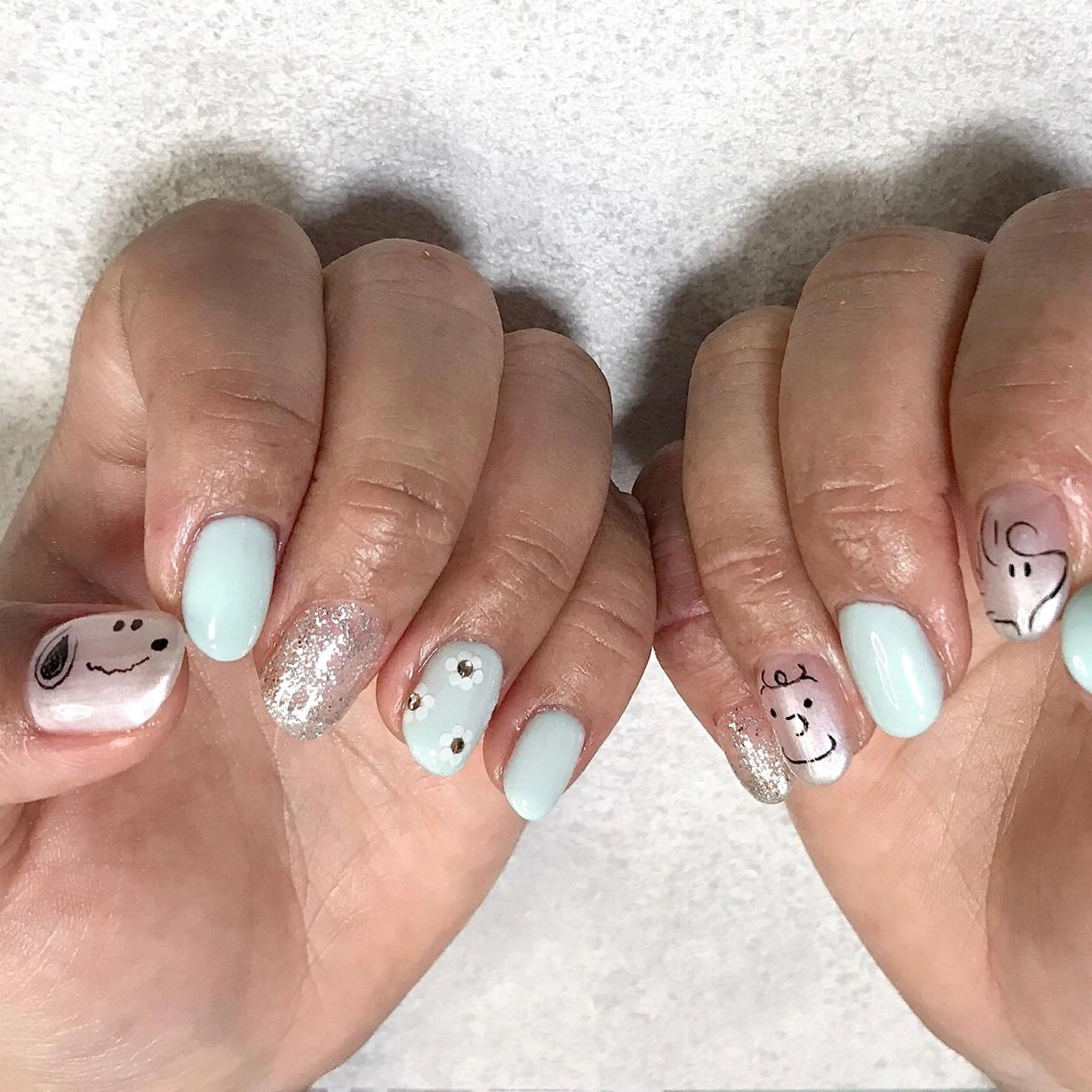 ネイル アートネイル ワンカラーネイル シンプルネイル ステラ marikominoのネイルデザイン