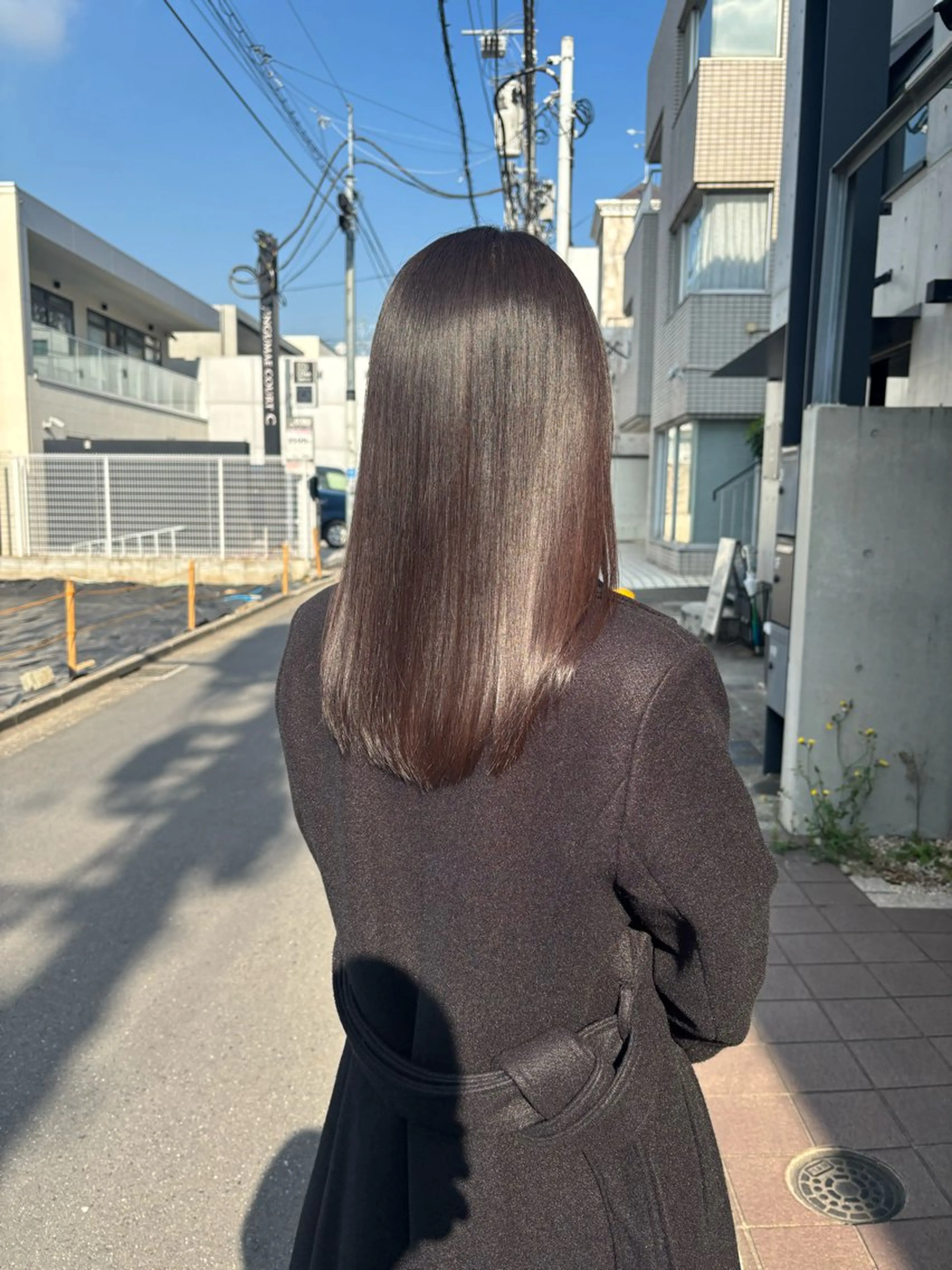 ミディアム カラー パーマ カット 縮毛矯正 トリートメント Ort omotesando所属・ショートボブ髪質改善 縮毛矯正のプロ山道潤のヘアスタイル