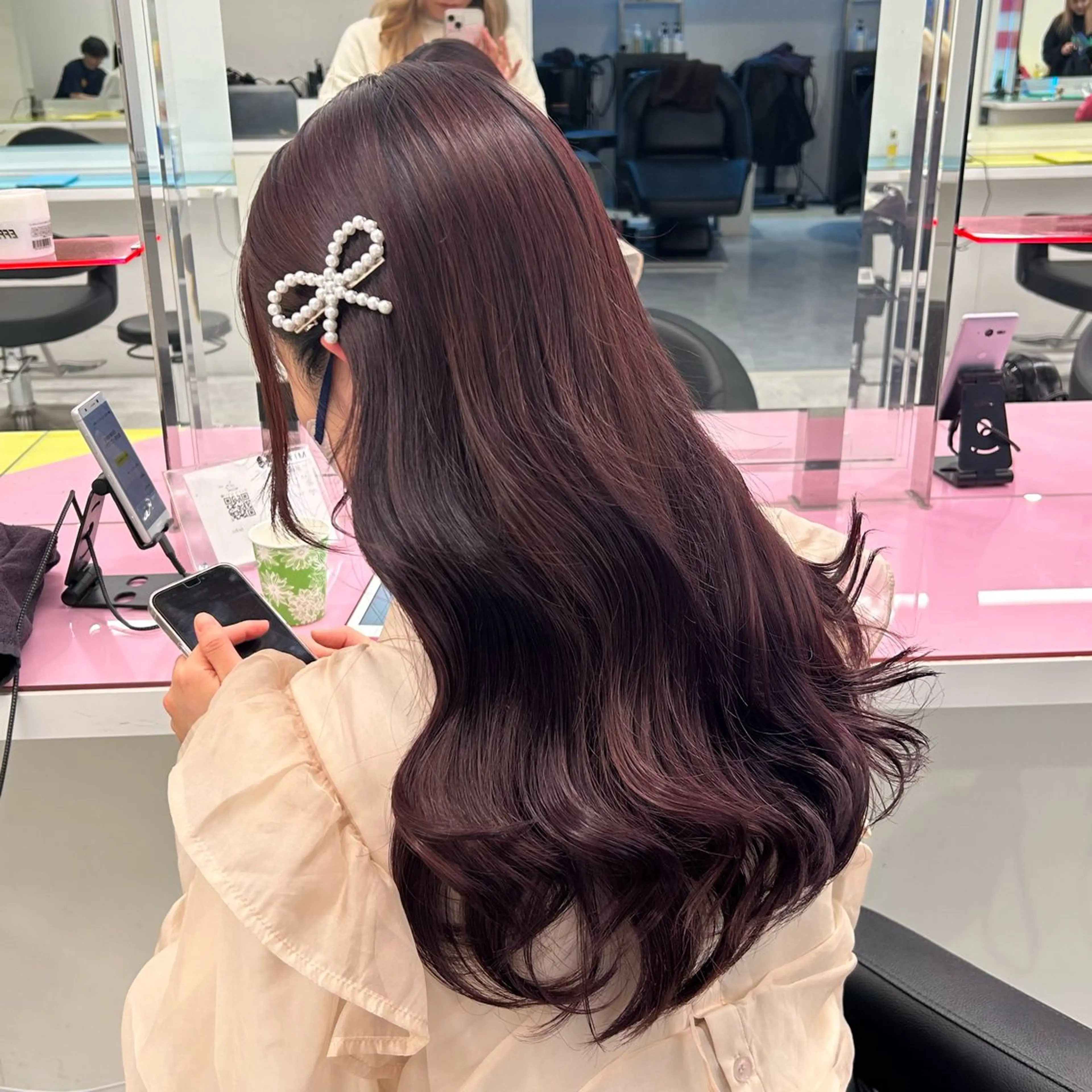 ロング ヘアカラー Miwa🤍ダメージ レスカラー特化🦢のヘアスタイル