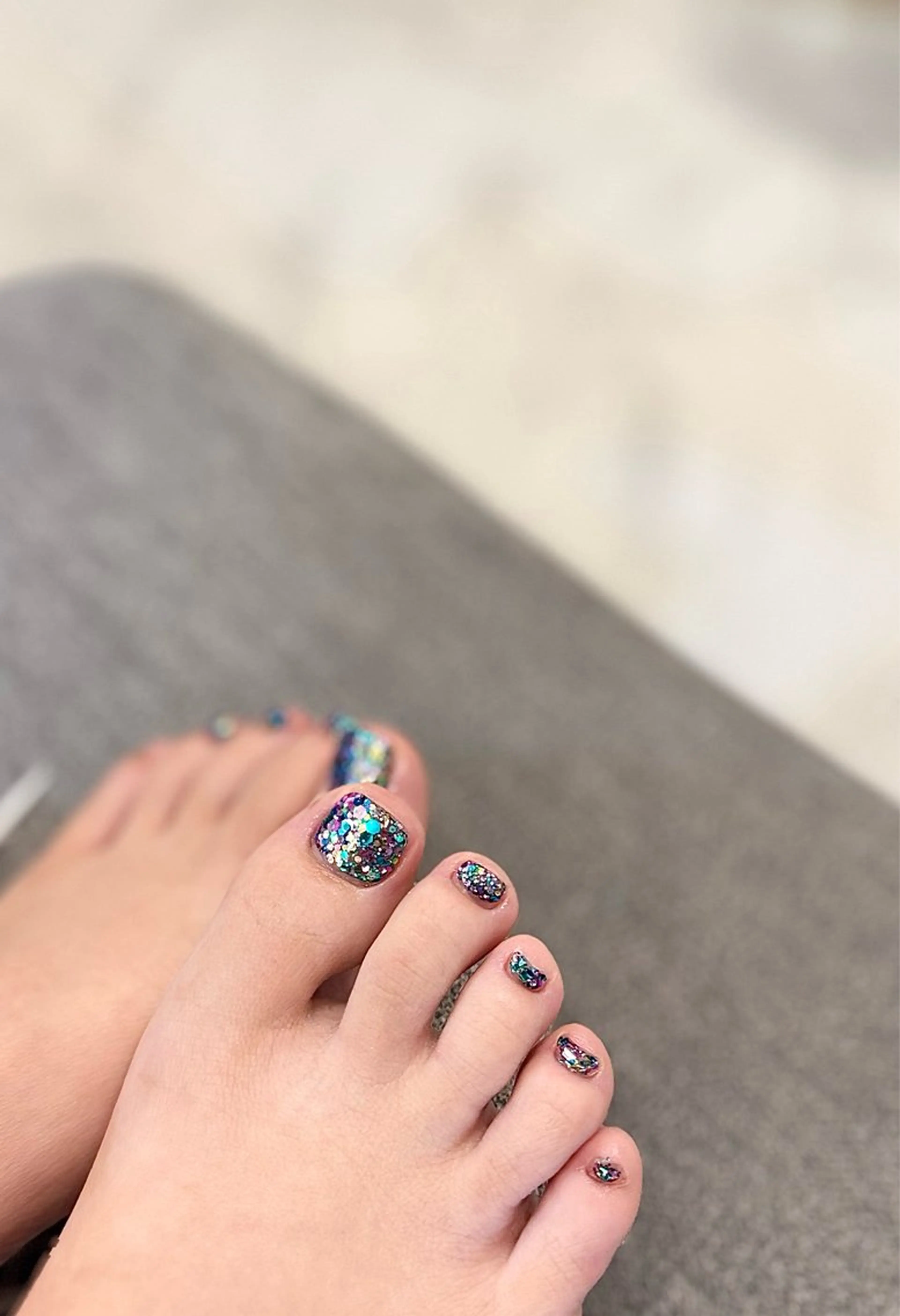 ネイル フットネイル ラメ(グリッター) メンズネイル フットネイル マイムネイル所属・MIMnail Jr ネイリストのネイルデザイン