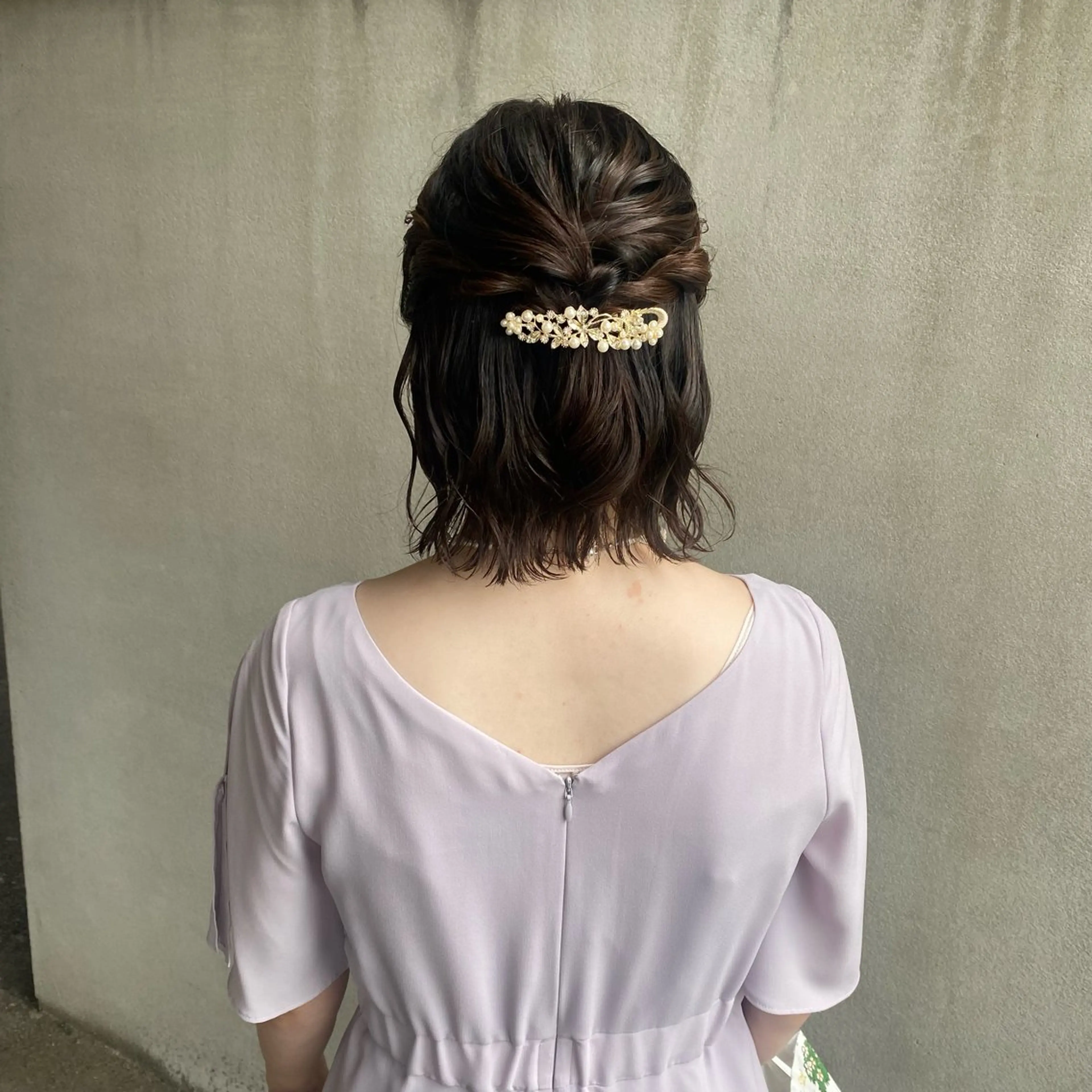 ミディアム ヘアセット en⁺　trust所属・山口 麗音のヘアスタイル