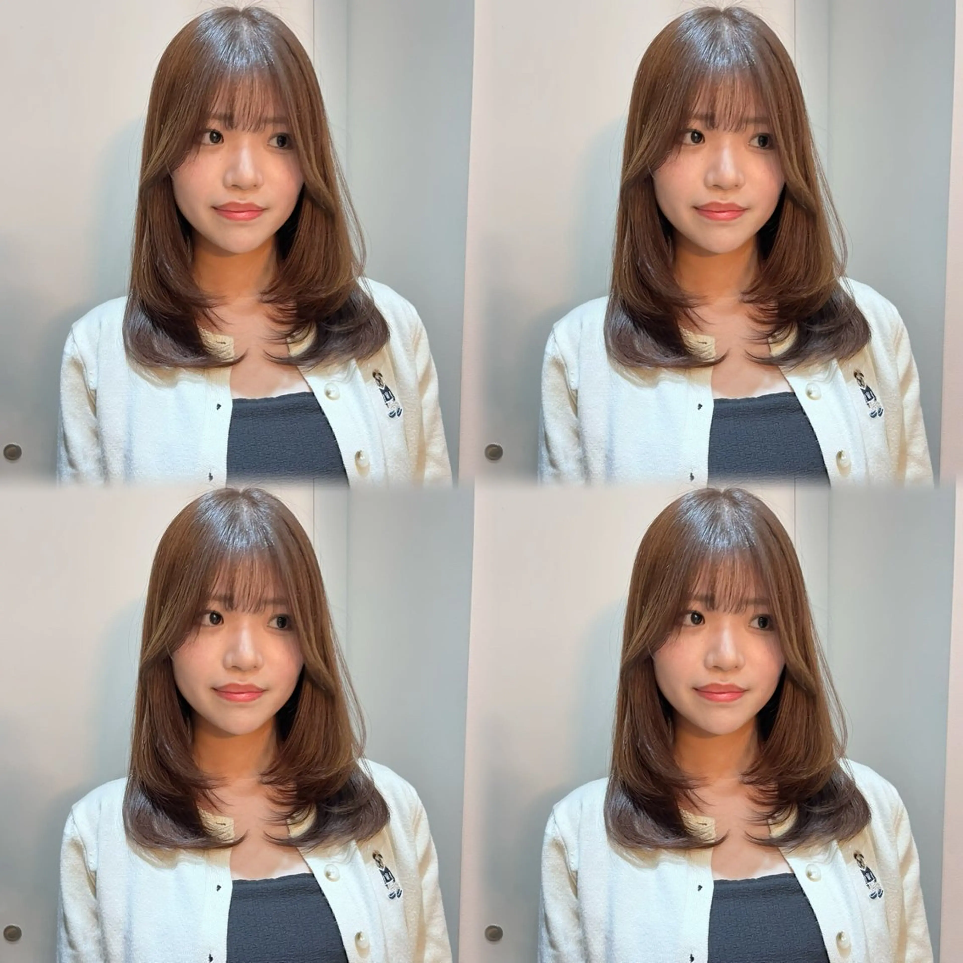 ミディアム レイヤーくびれヘア アレンジmanakaのヘアスタイル