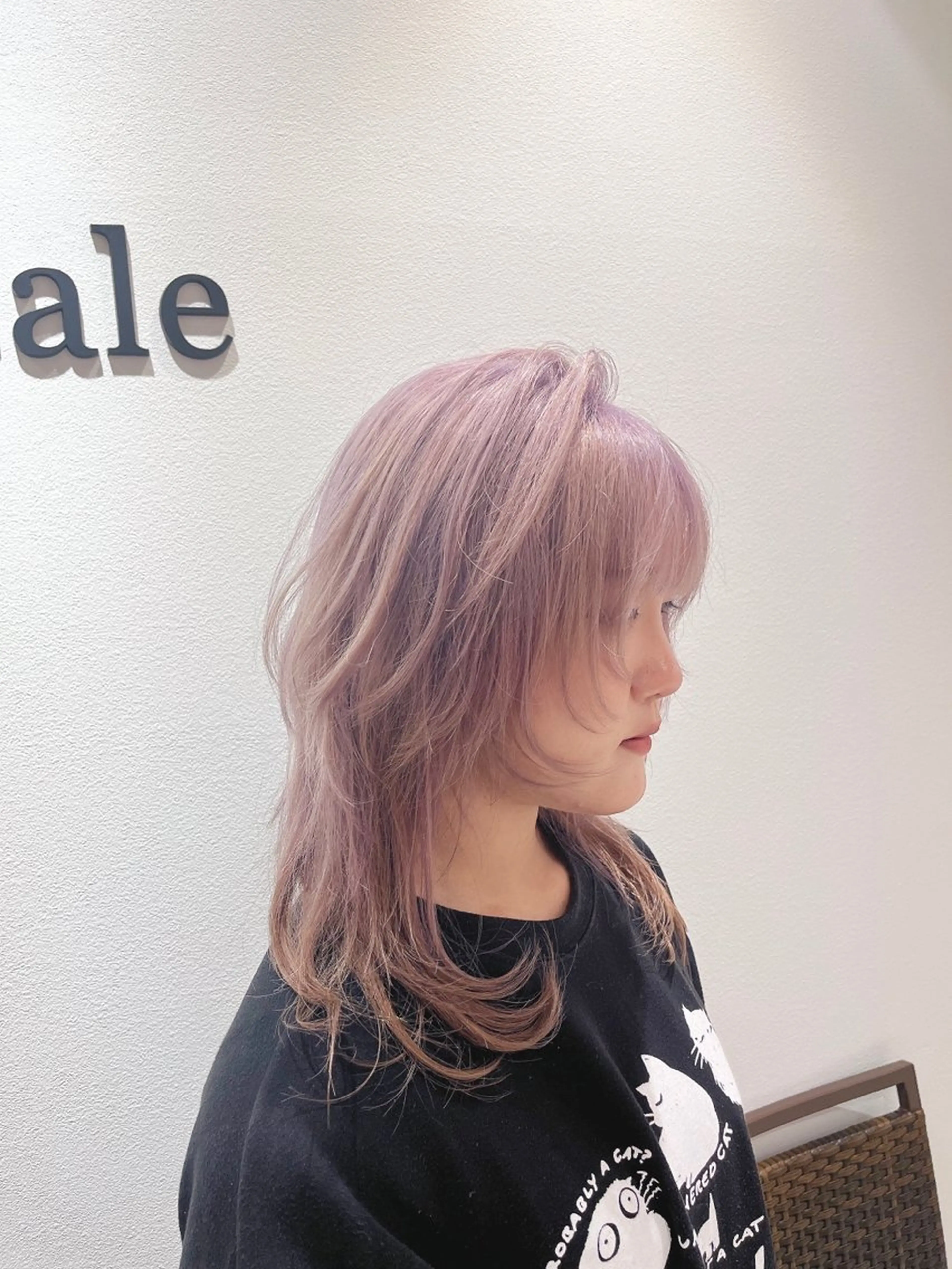セミロング カラー ブリーチ ヘアカラー カラー特化美容師 なかもと たつひろのヘアスタイル