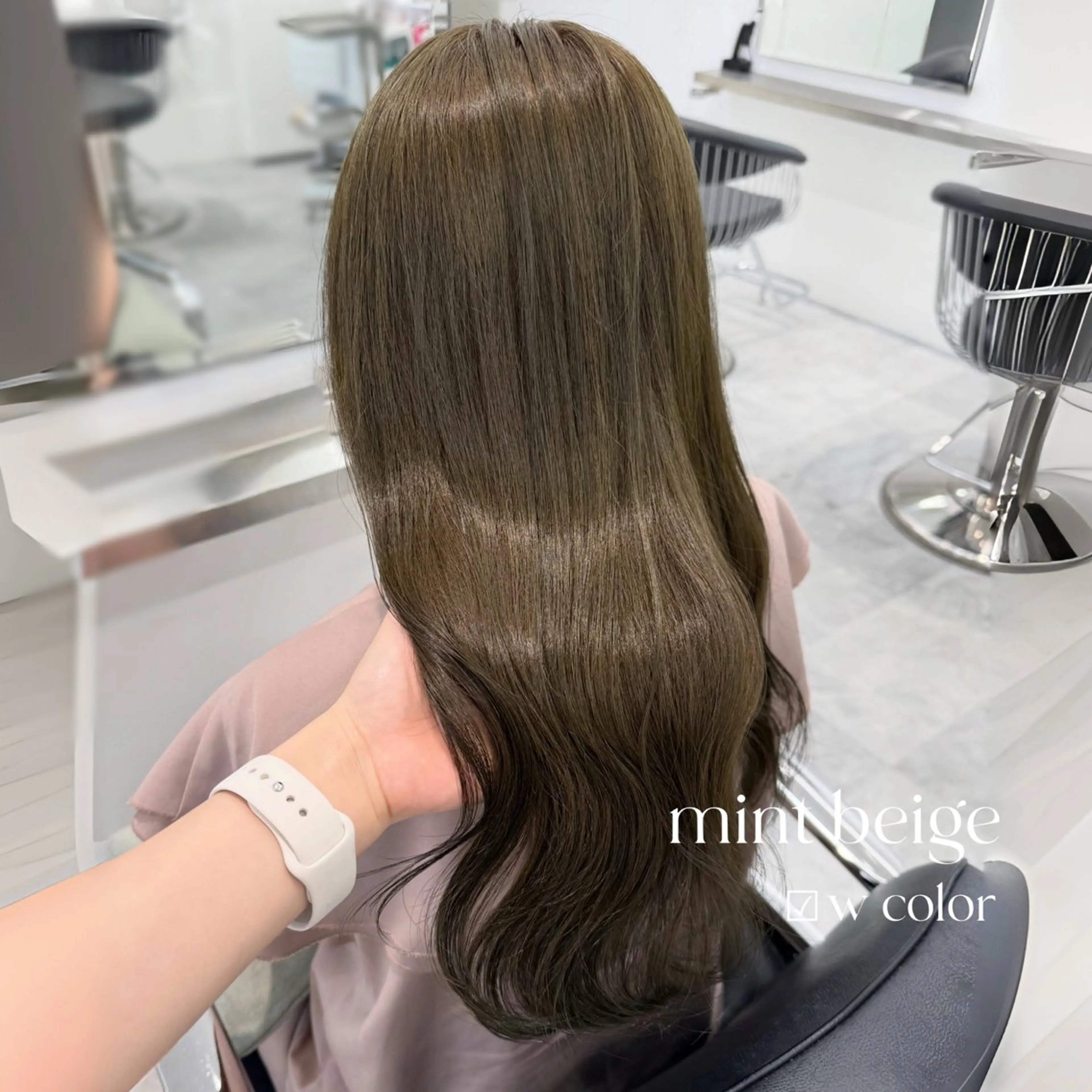 ロング カラー ヘアカラー ParveMix￤ 大賀さつき🍨🤍のヘアスタイル