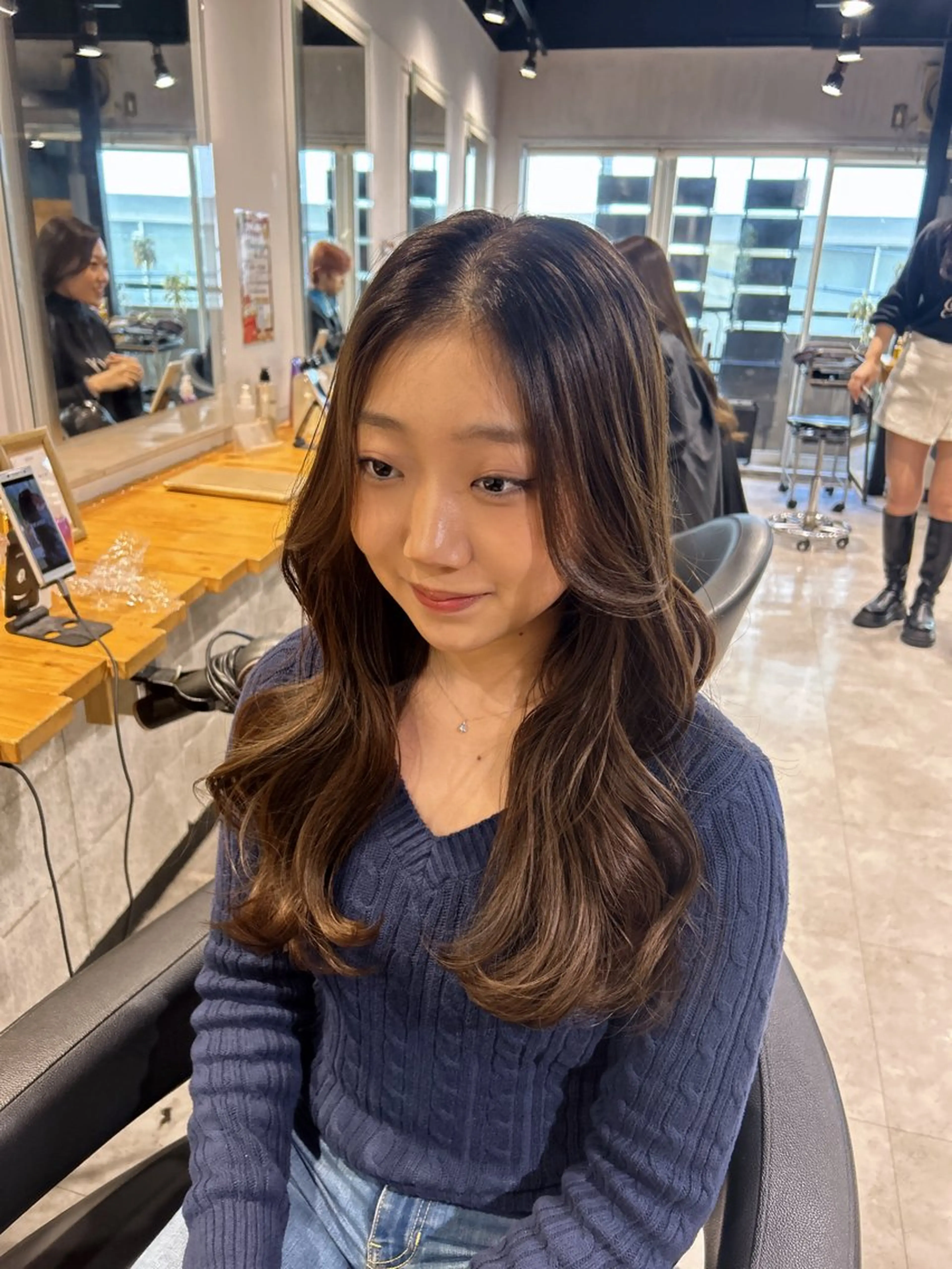 ロング カット ヘアカラー ヘッドスパ 韓国Style♡ Nanami🇰🇷のヘアスタイル