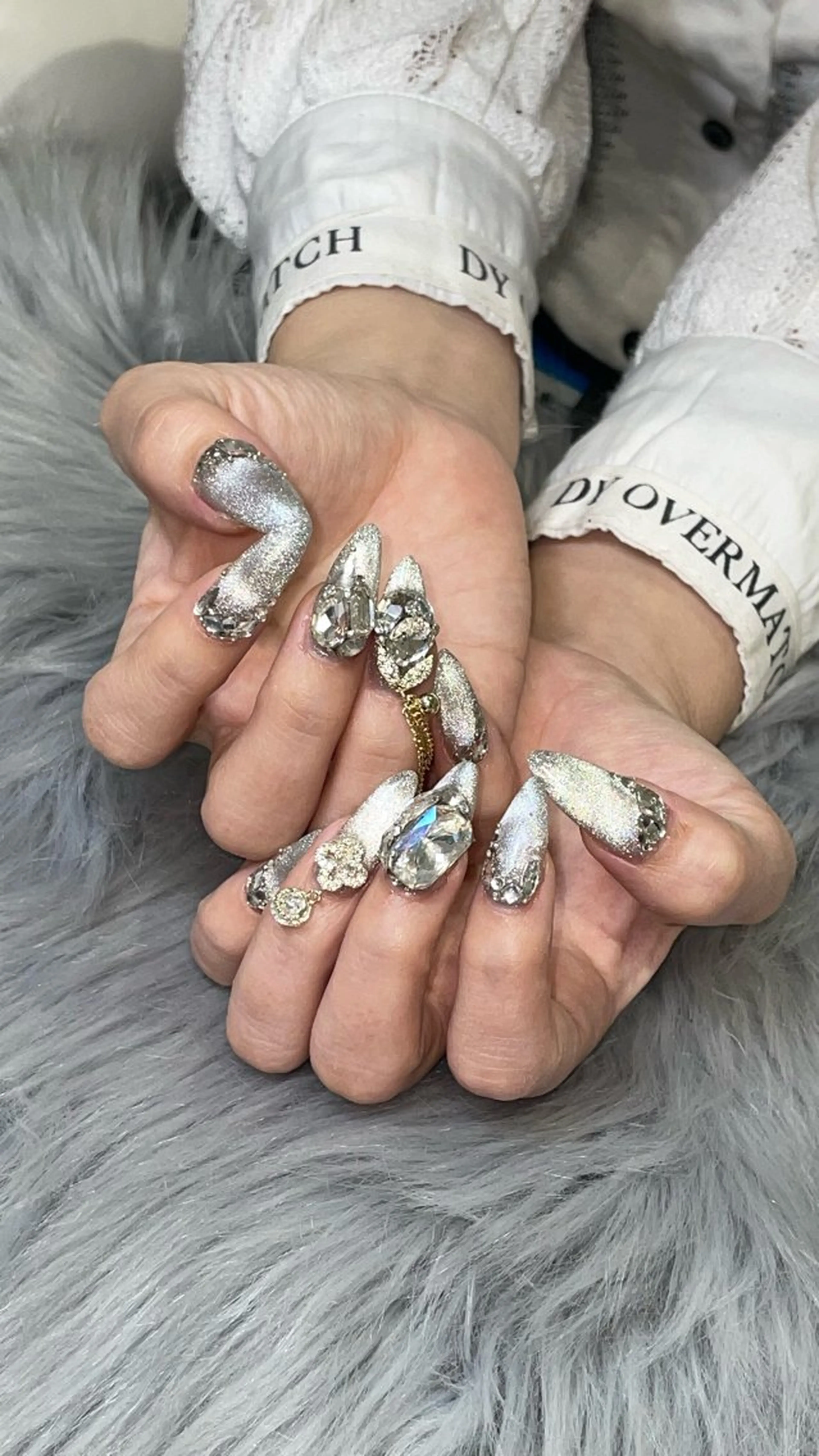 ネイル ラメ(グリッター) RICO NAIL所属・RICO Nail パーツつけ放題🌈のネイルデザイン