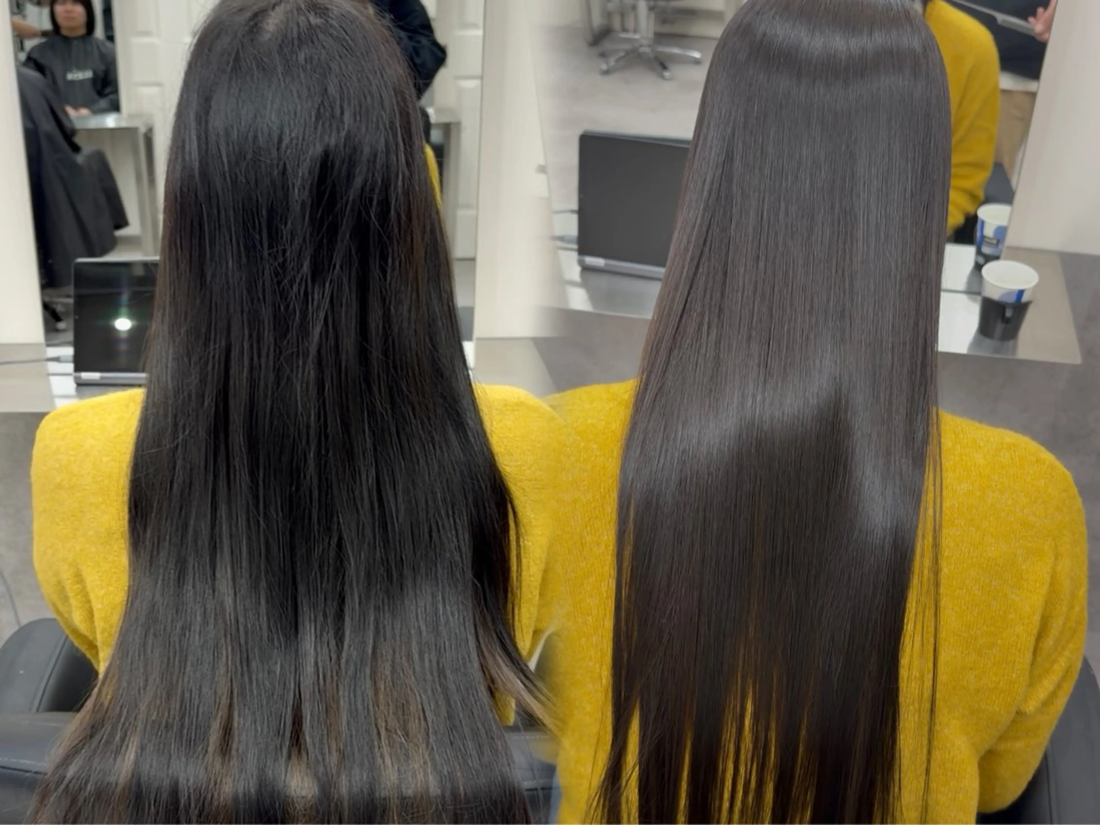 🩵✂️弱酸性とぅるん美髪ストレート＊リンゴ幹細胞TR＋似合わせカット🍎✨の写真