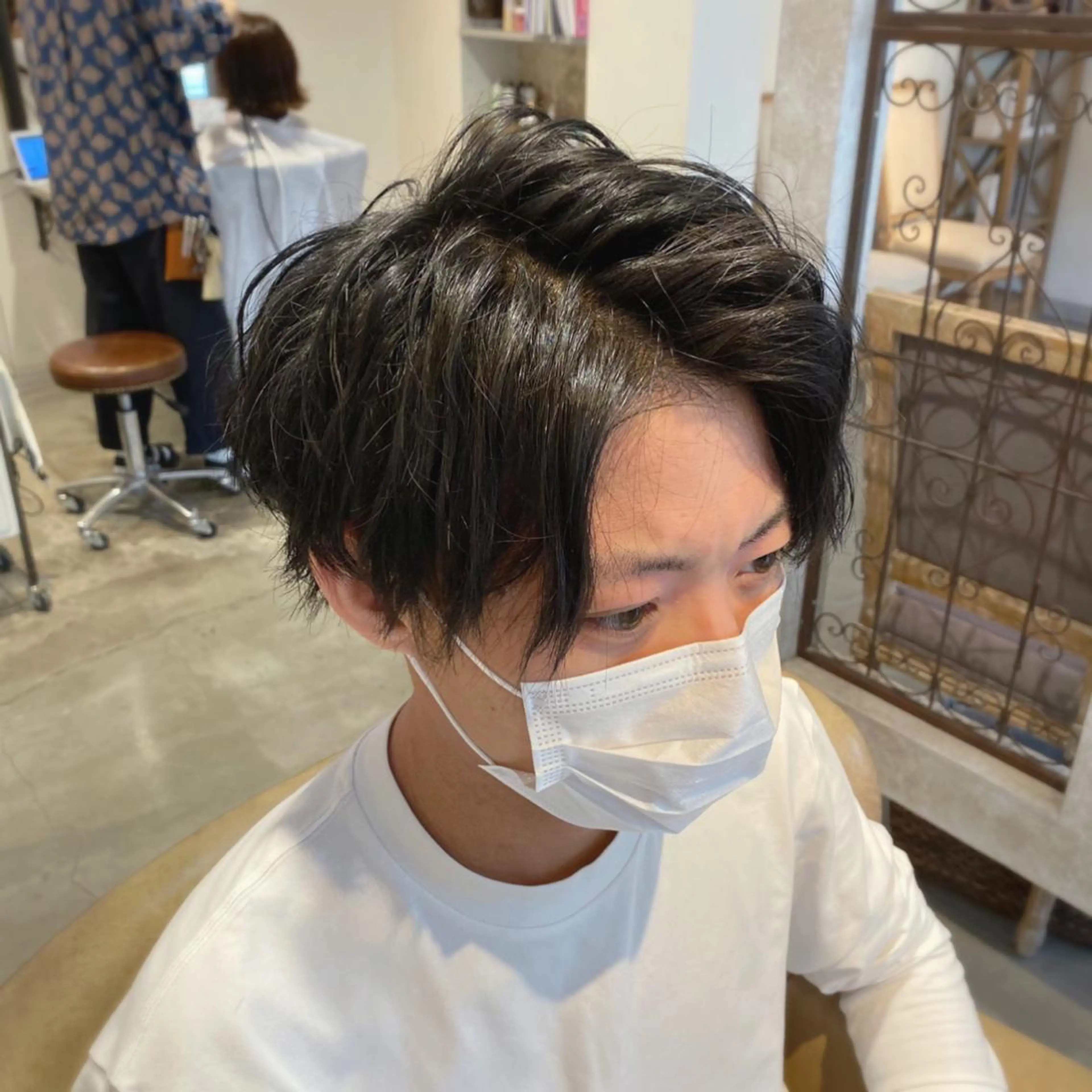 ショート メンズ メンズパーマ 西條真治のヘアスタイル